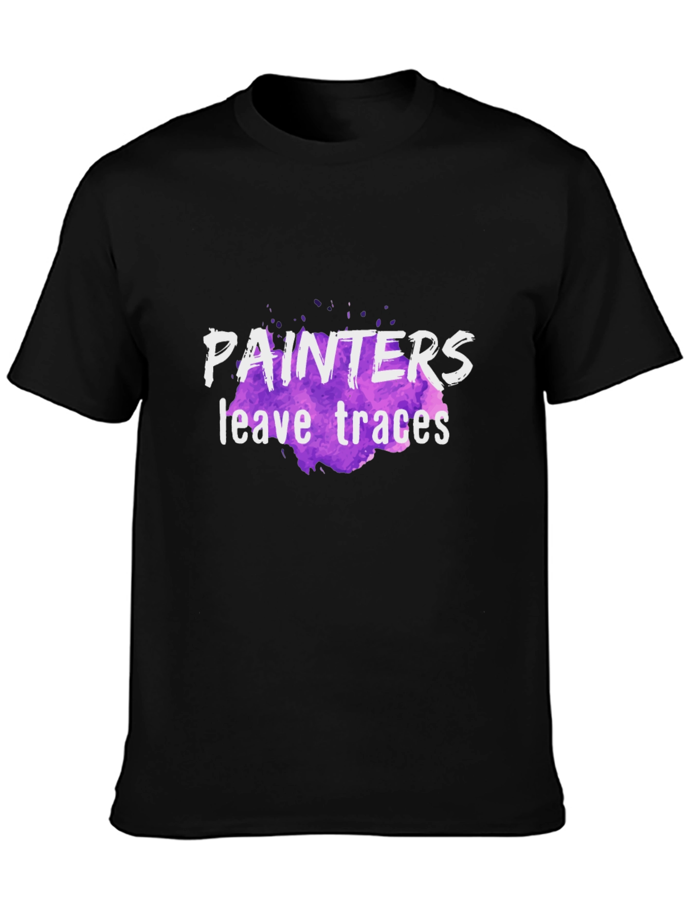 Painters Leave Traces Black T-Shirt