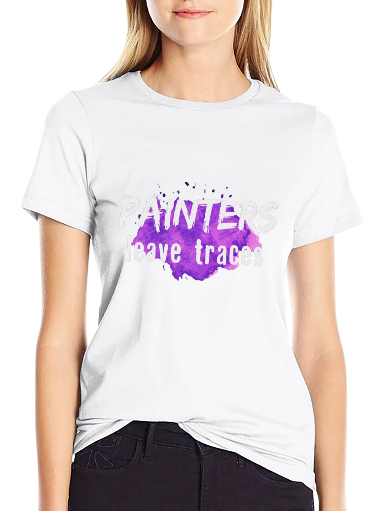 Painters Leave Traces Black T-Shirt