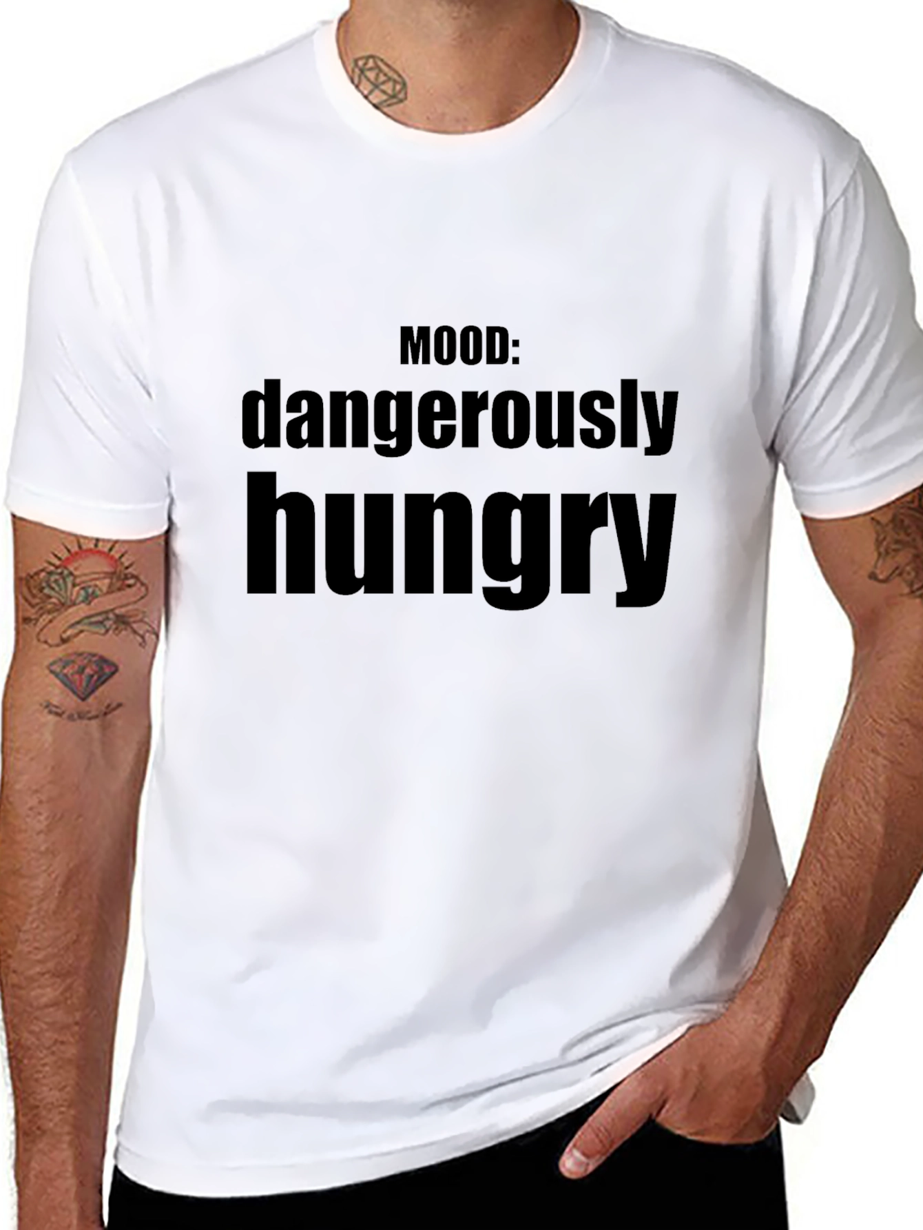 Mood: Dangerously Hungry - Funny Graphic Tee