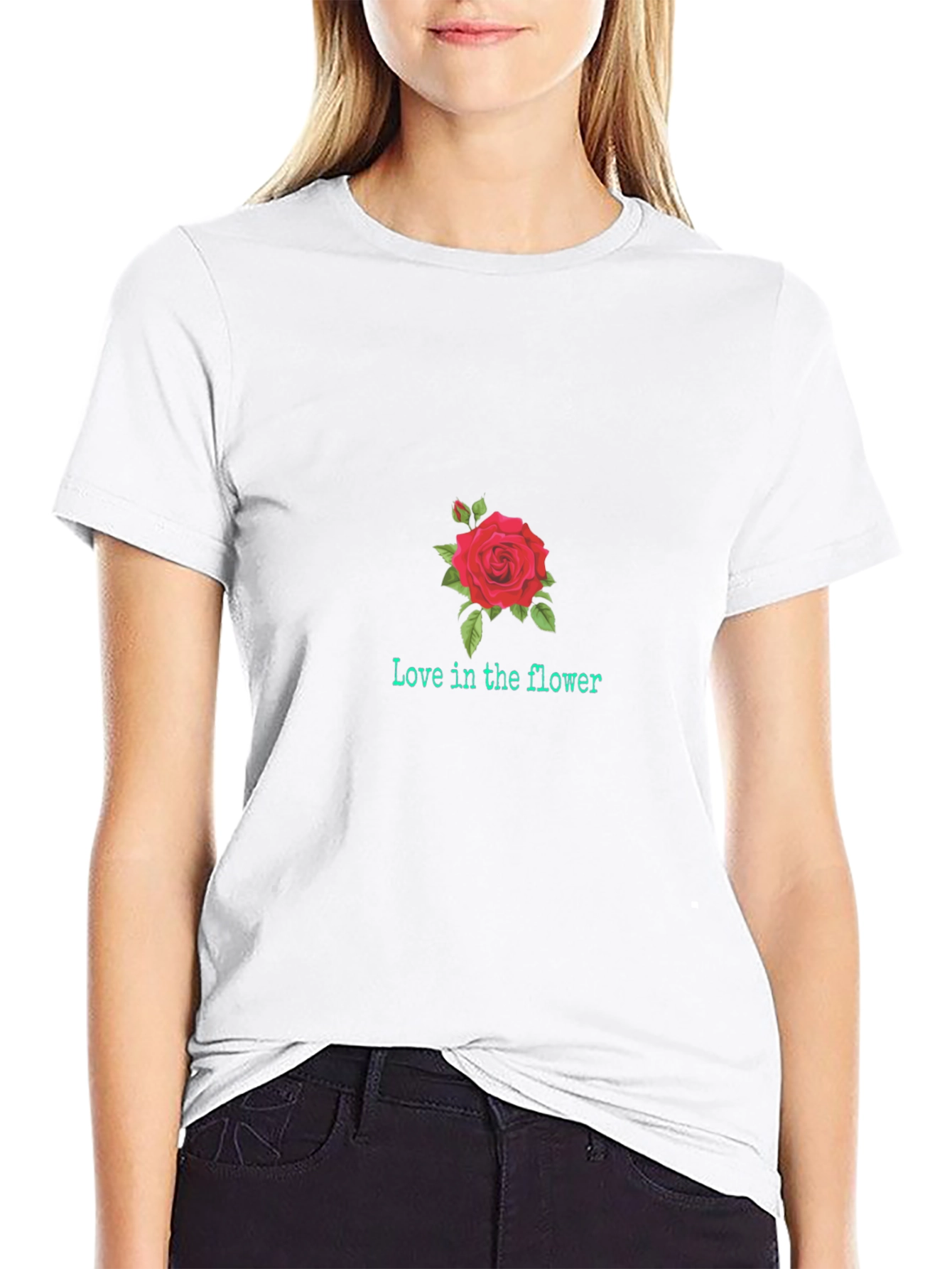 Love in the Flower Graphic T-Shirt