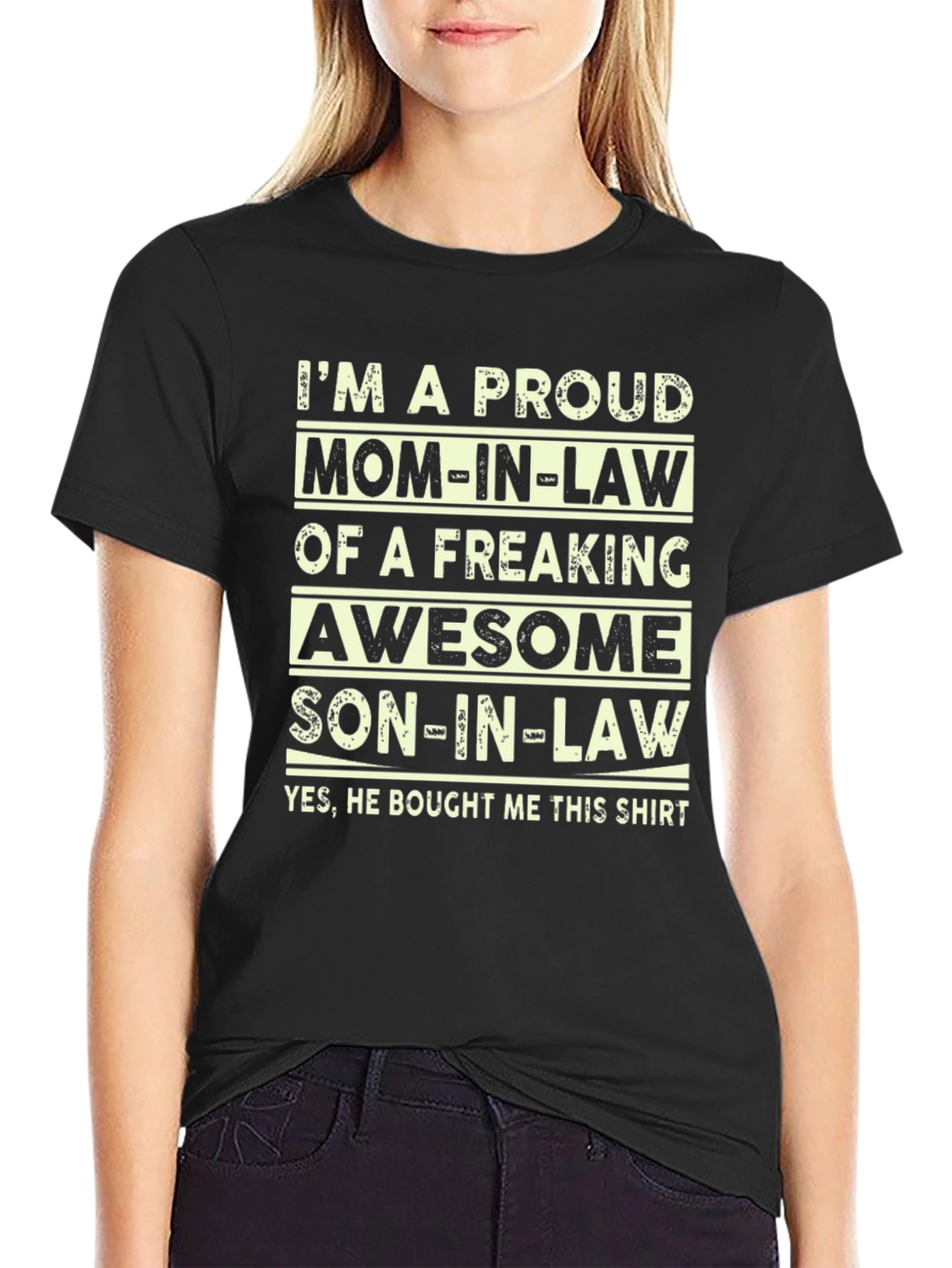 Proud Mom-in-Law Graphic T-Shirt