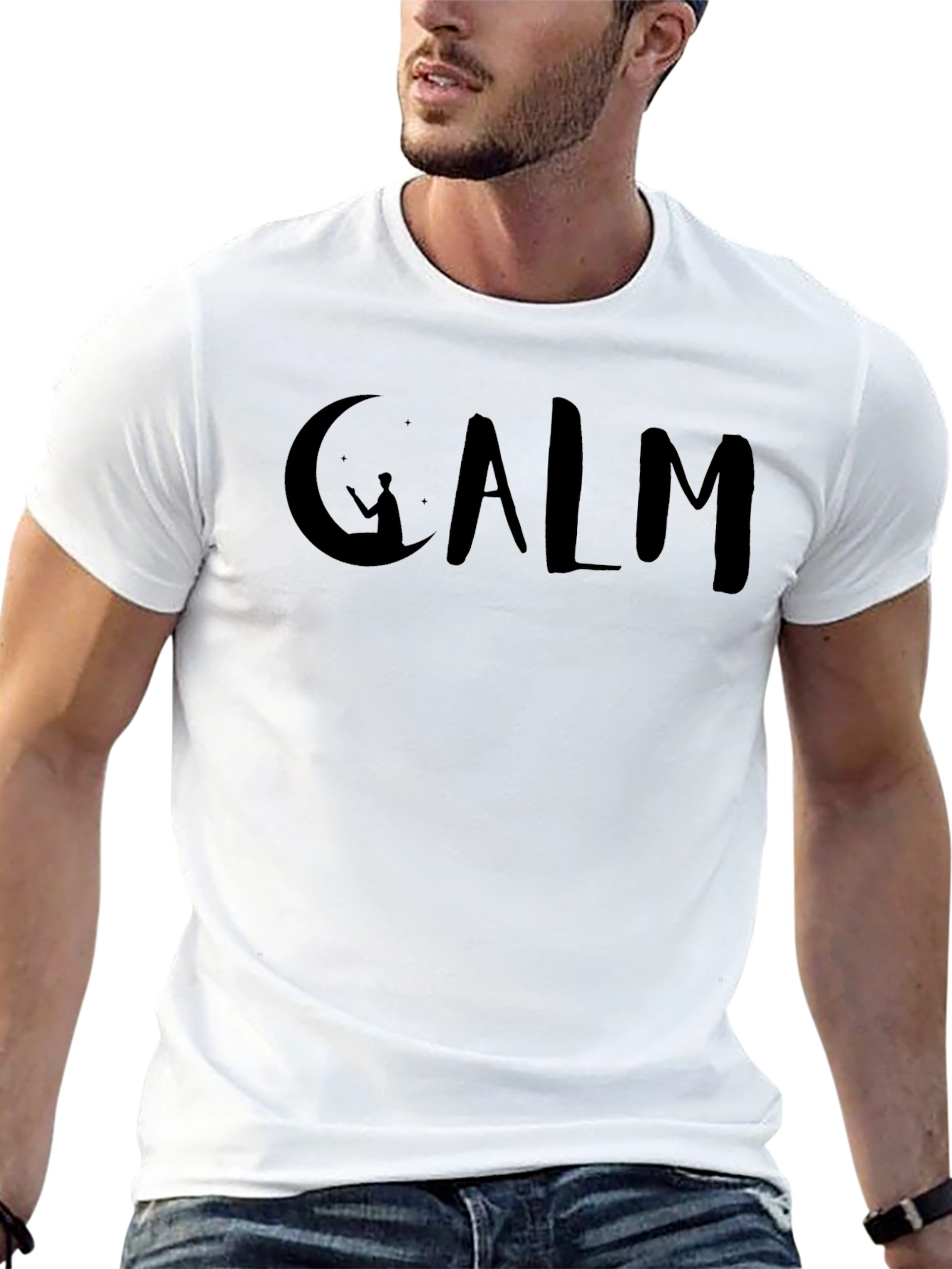 Calm Moon Graphic T-Shirt