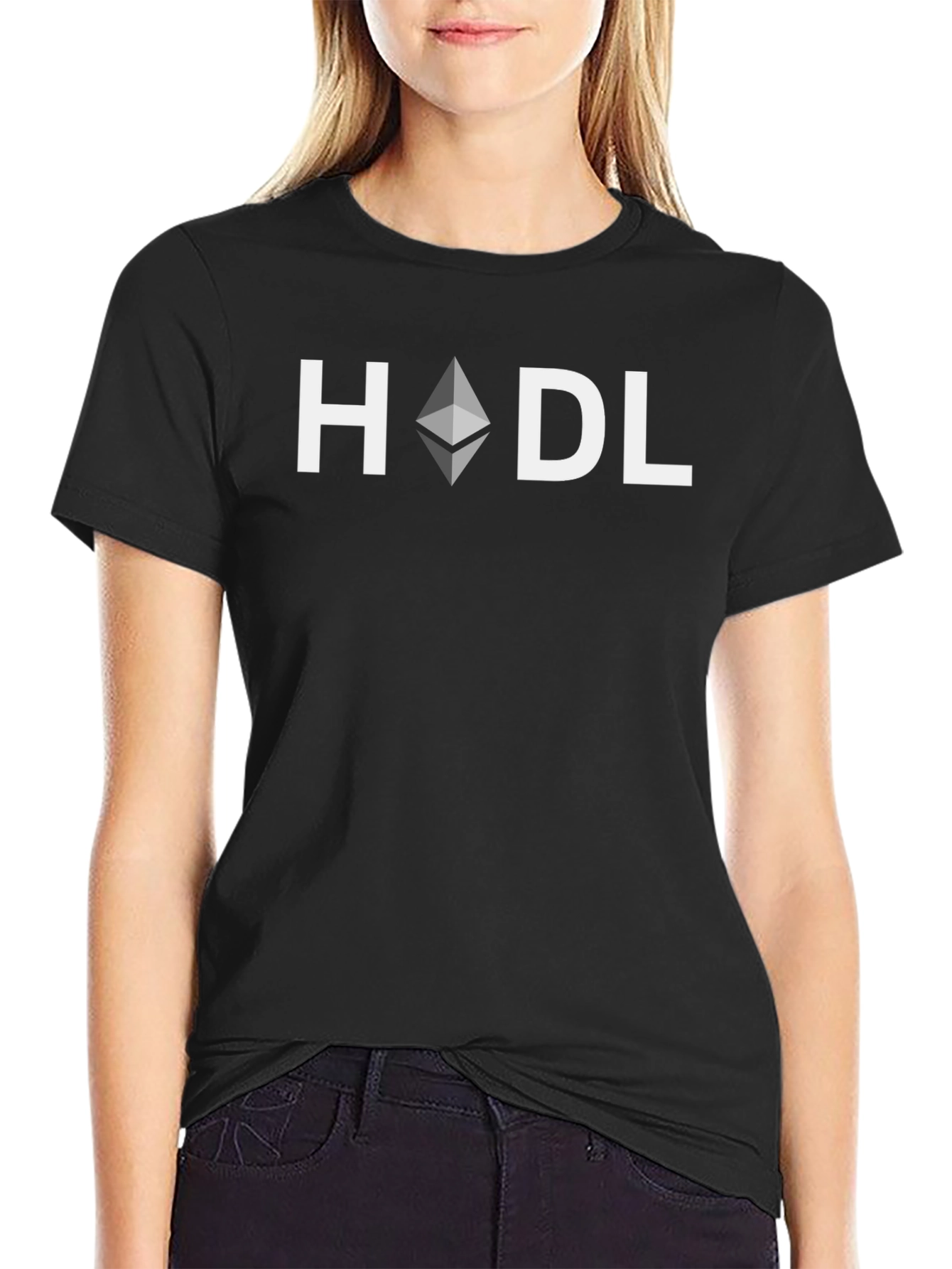 HODL Ethereum Crypto Black T-Shirt