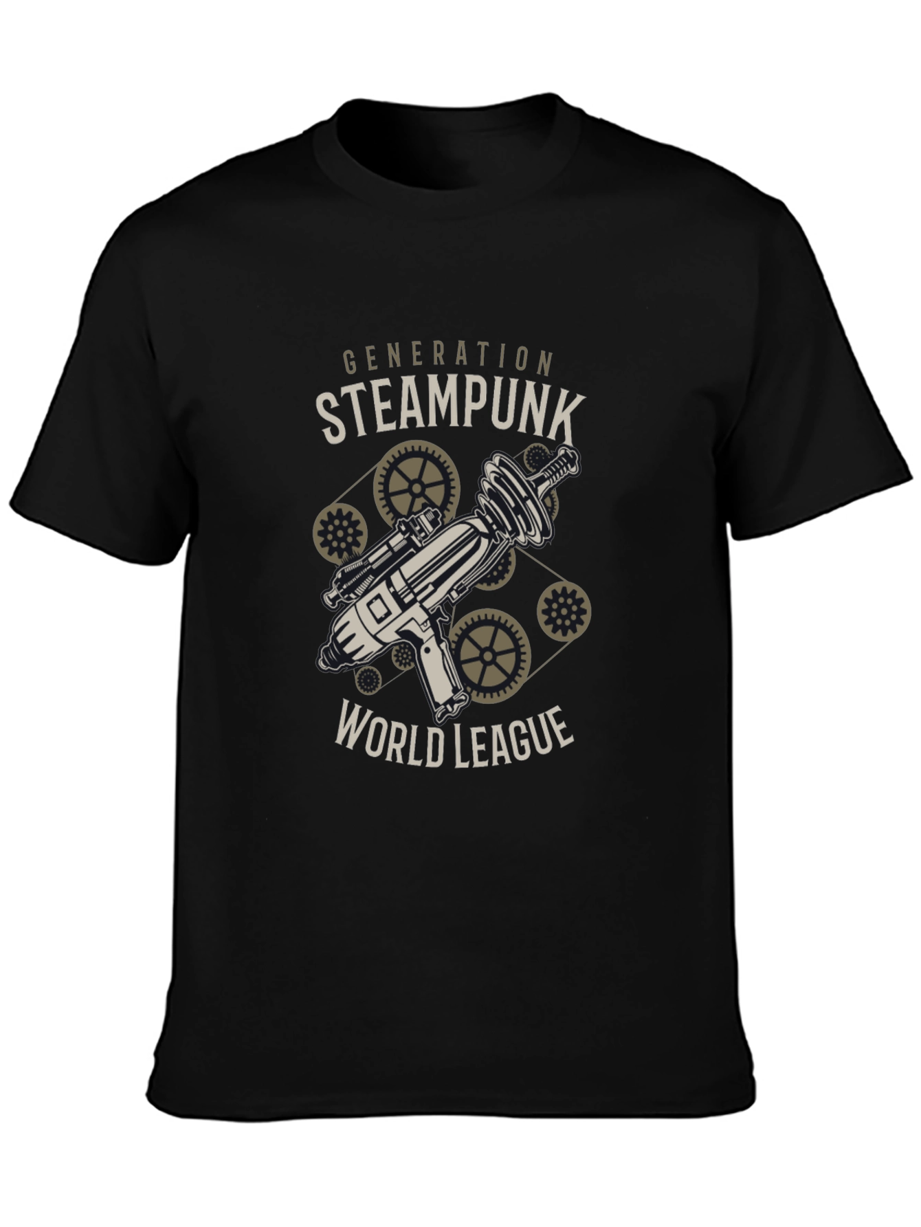 Steampunk Generation World League Black T-Shirt