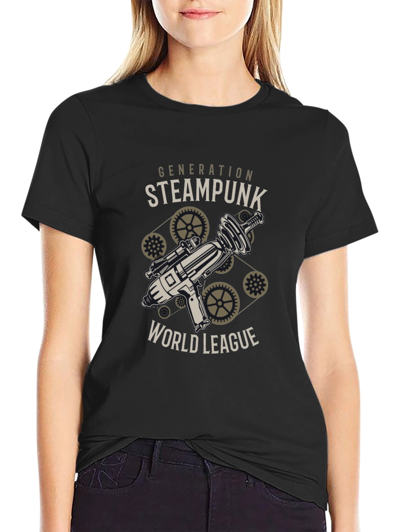 Steampunk Generation World League Black T-Shirt