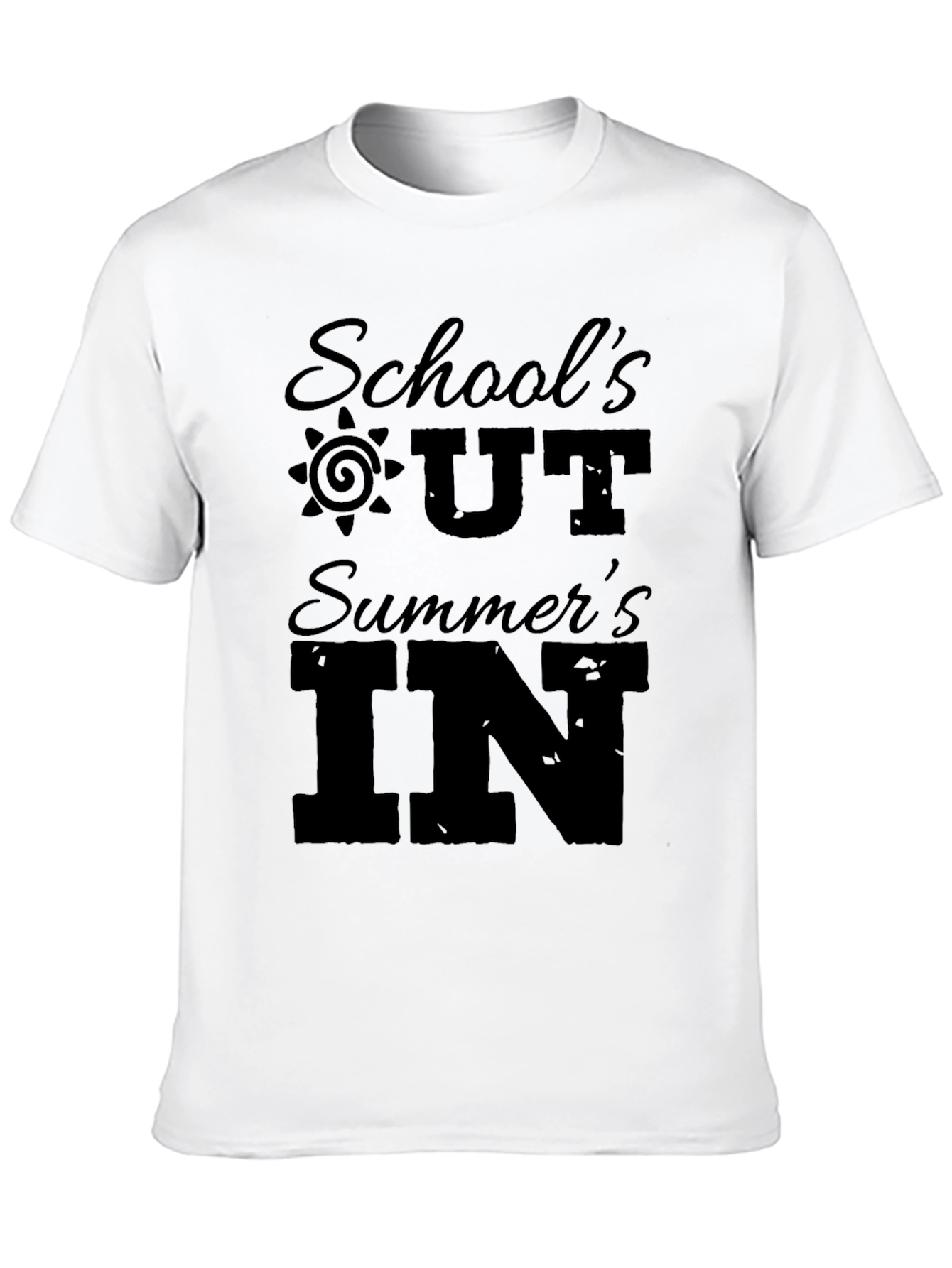 Schools Out Summers In Black Graphic Tee