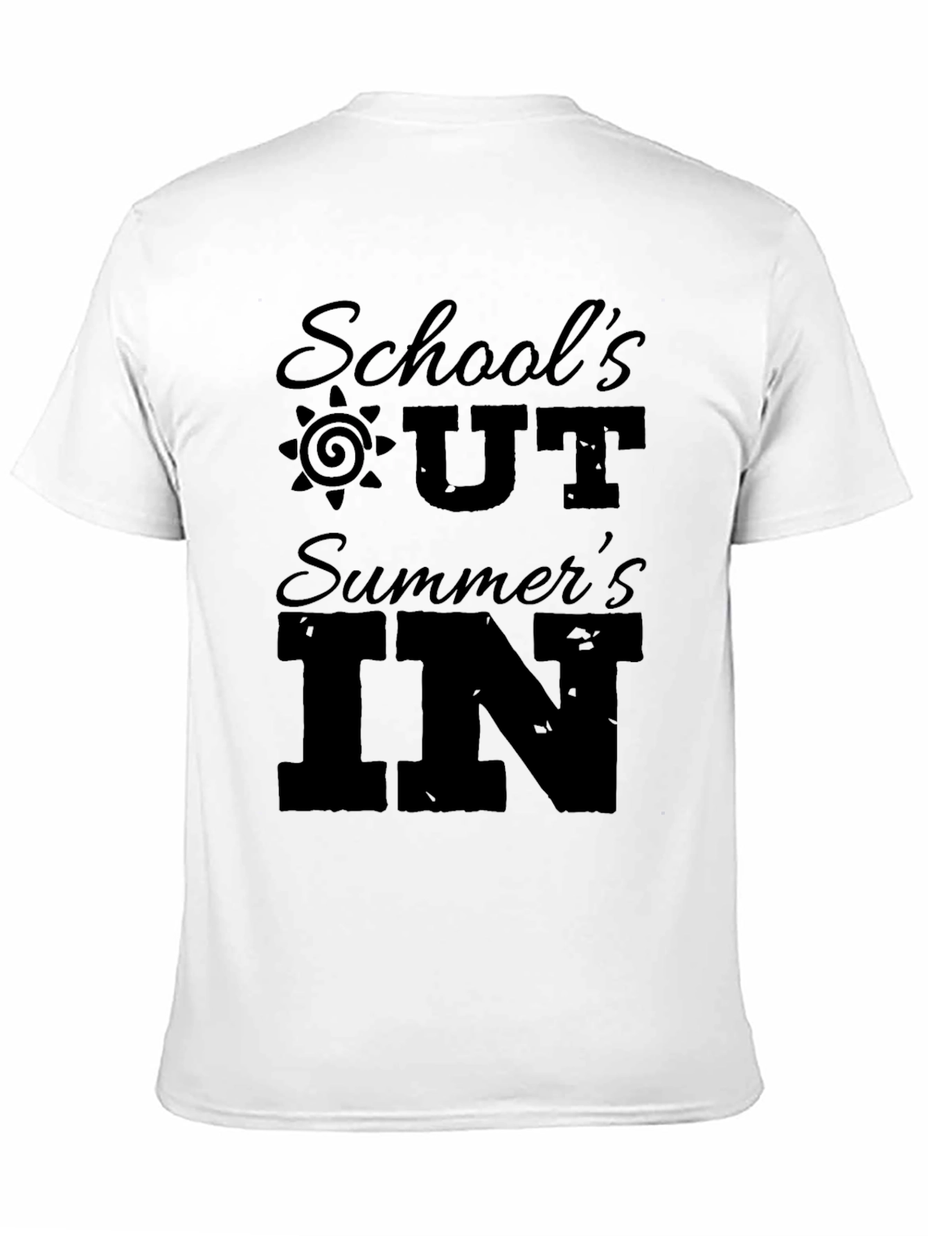 Schools Out Summers In Black Graphic Tee