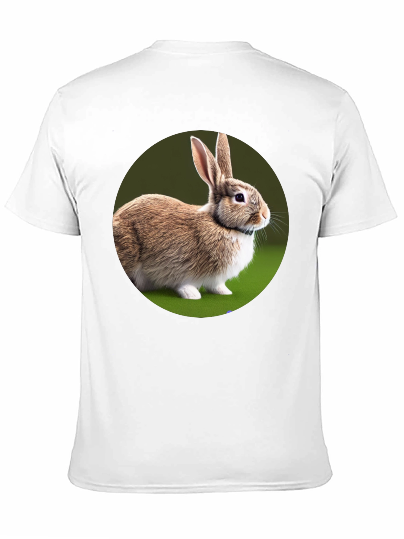 Cute Rabbit Graphic Tee - Soft Cotton Black T-Shirt