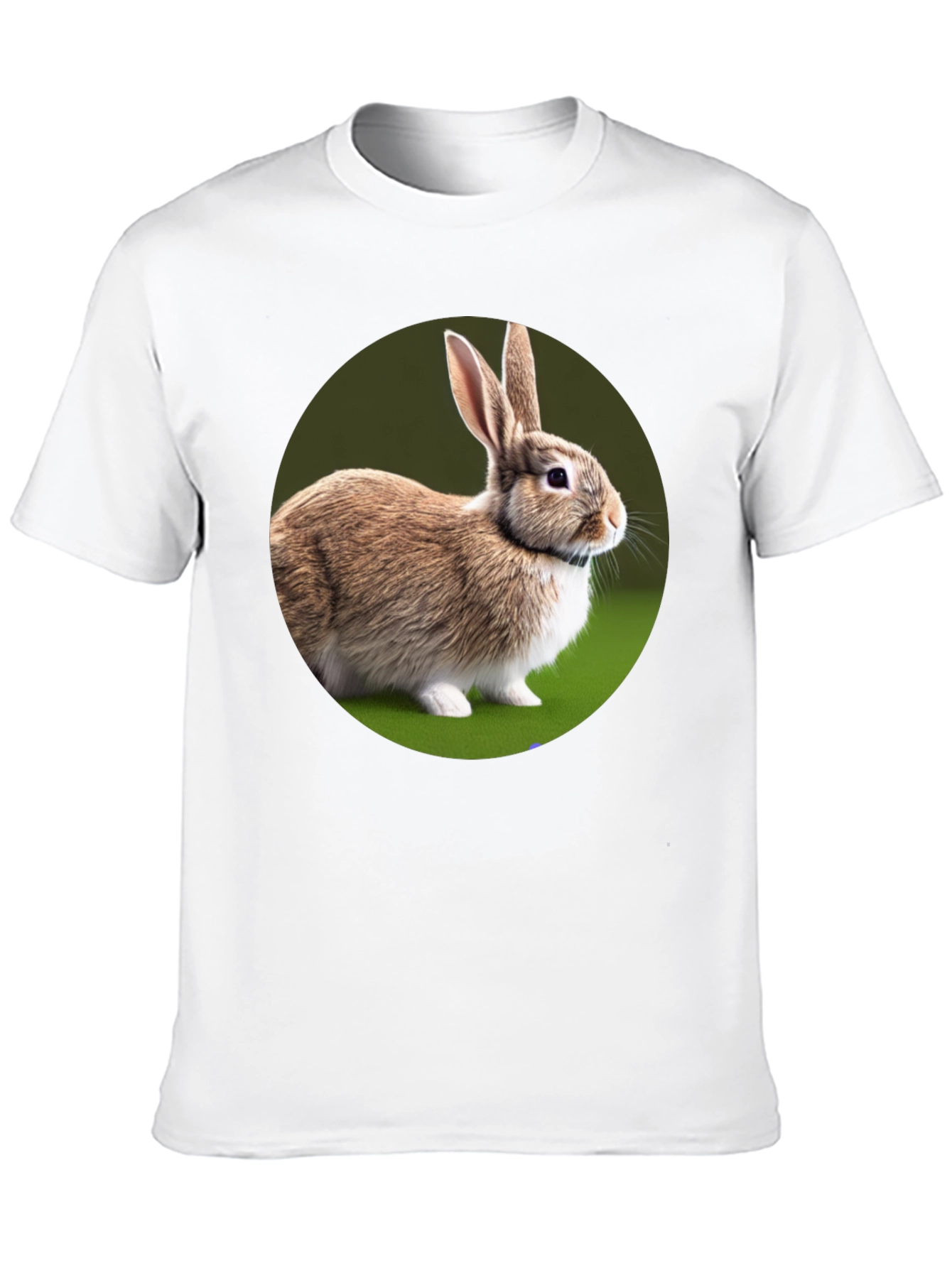 Cute Rabbit Graphic Tee - Soft Cotton Black T-Shirt