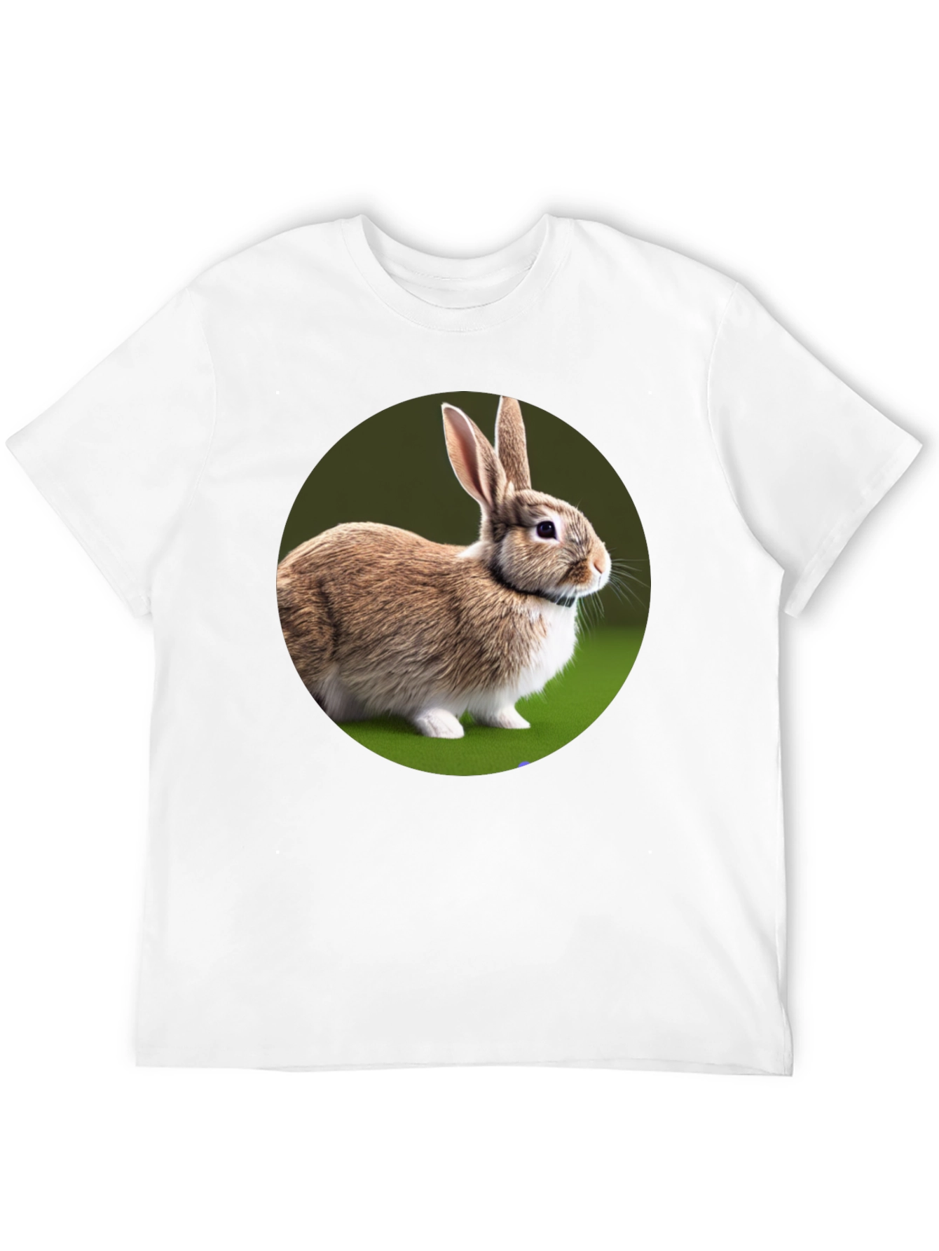 Cute Rabbit Graphic Tee - Soft Cotton Black T-Shirt
