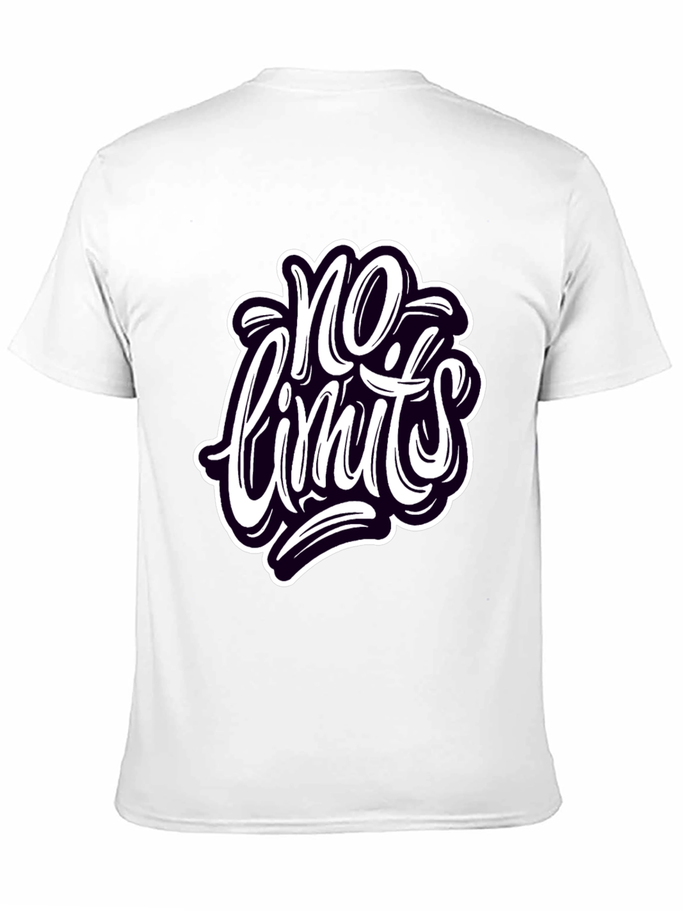 No Limits Graphic Tee - Stylish Black Cotton T-Shirt