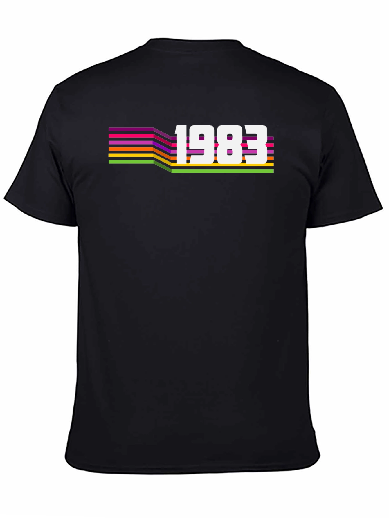 Retro 1983 Graphic Tee - Black