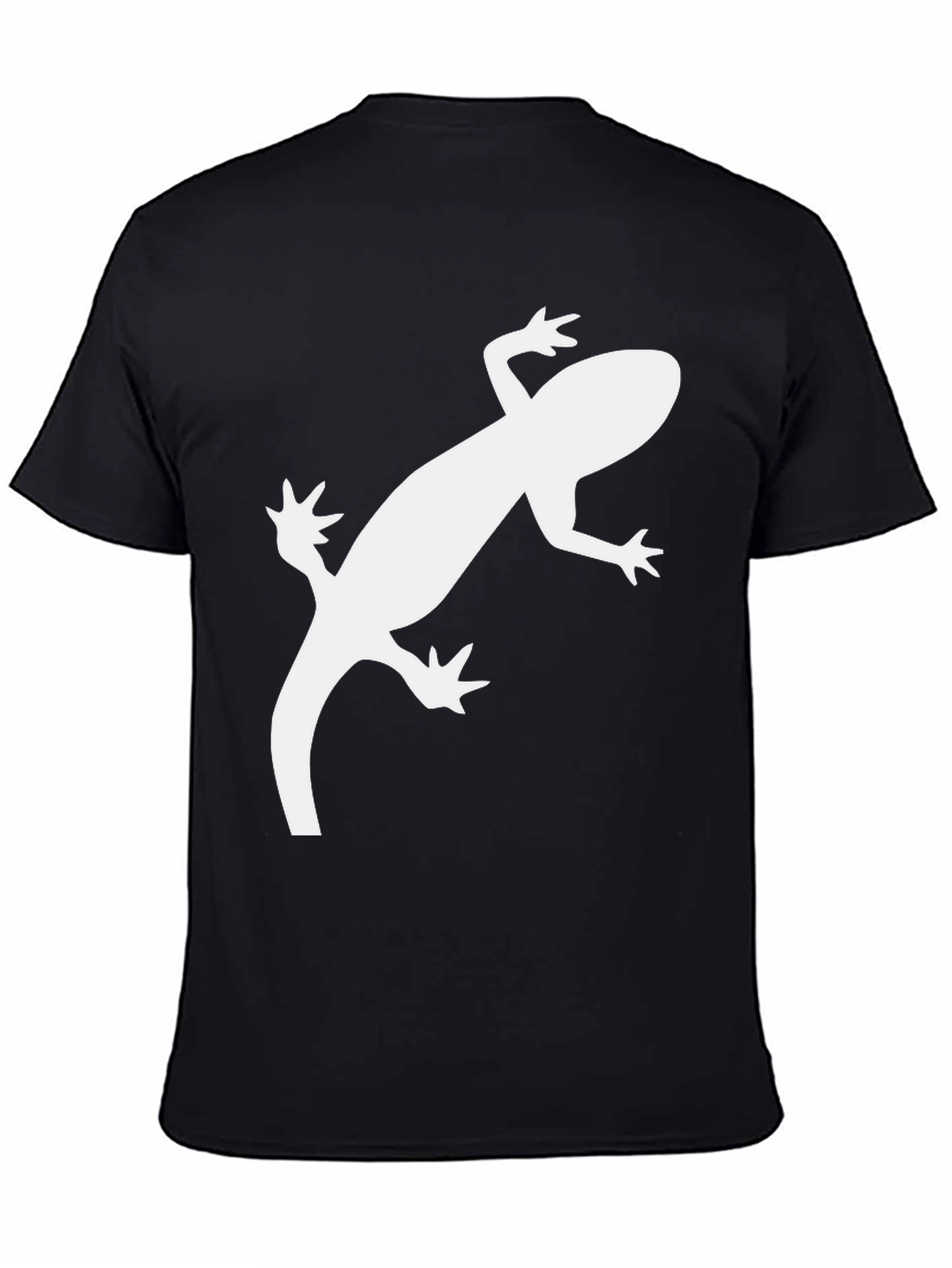 Cool Gecko Graphic Tee - Black Casual T-Shirt