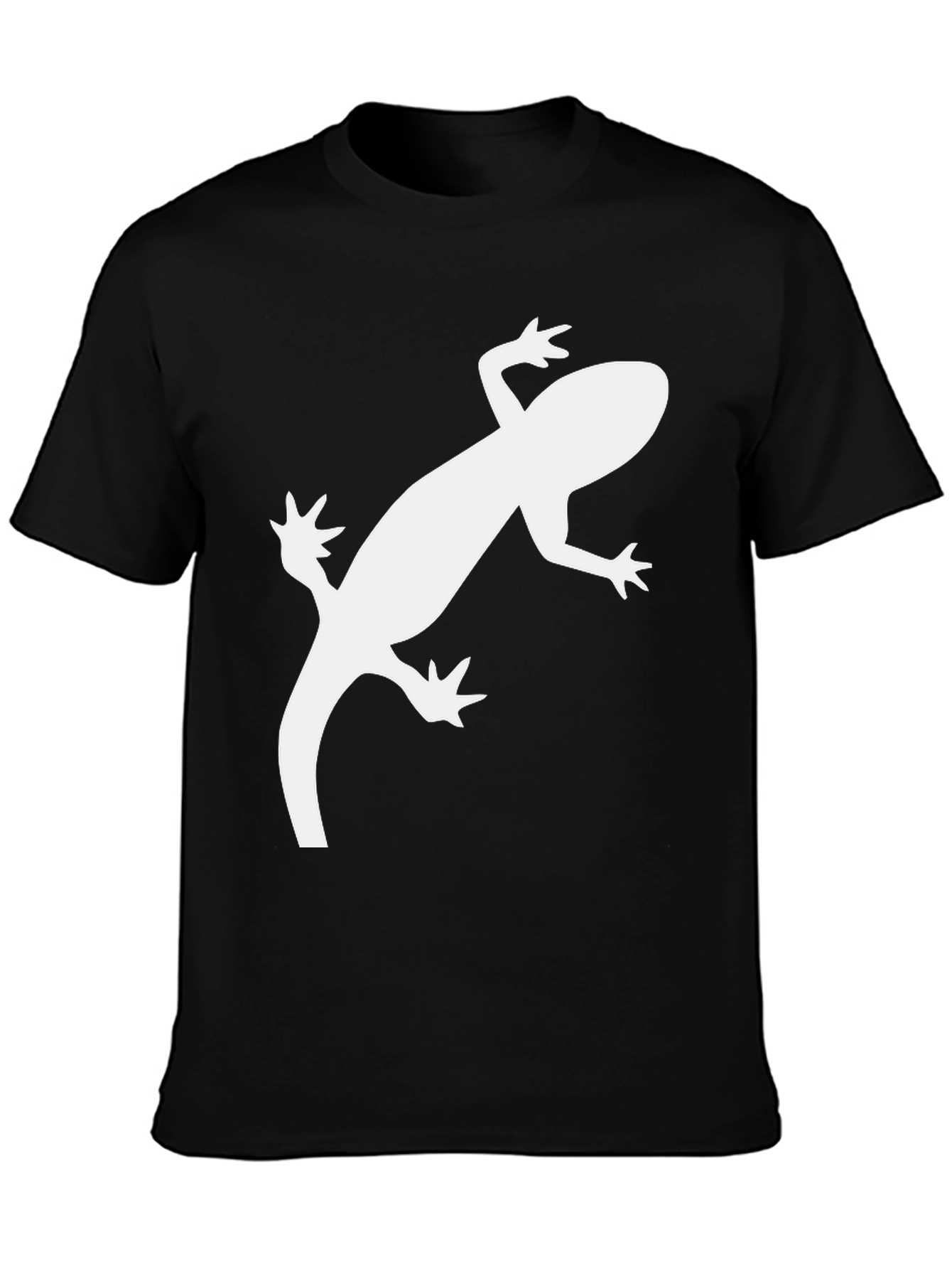 Cool Gecko Graphic Tee - Black Casual T-Shirt