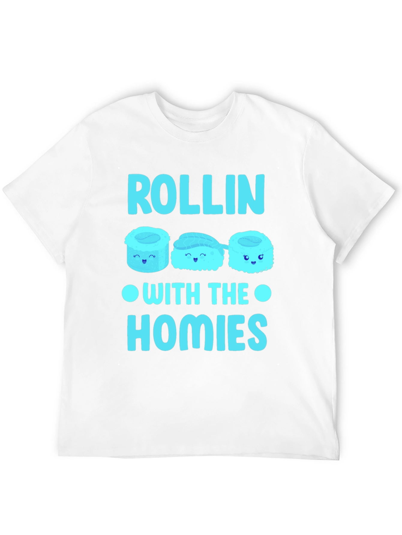 Rollin With The Homies Sushi Graphic T-Shirt