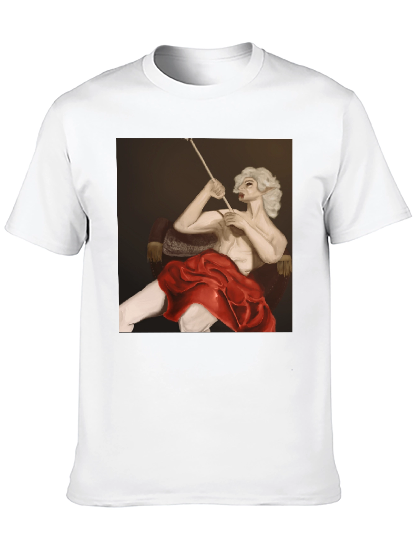Smoking Portrait Graphic Tee - Unique Fashion
