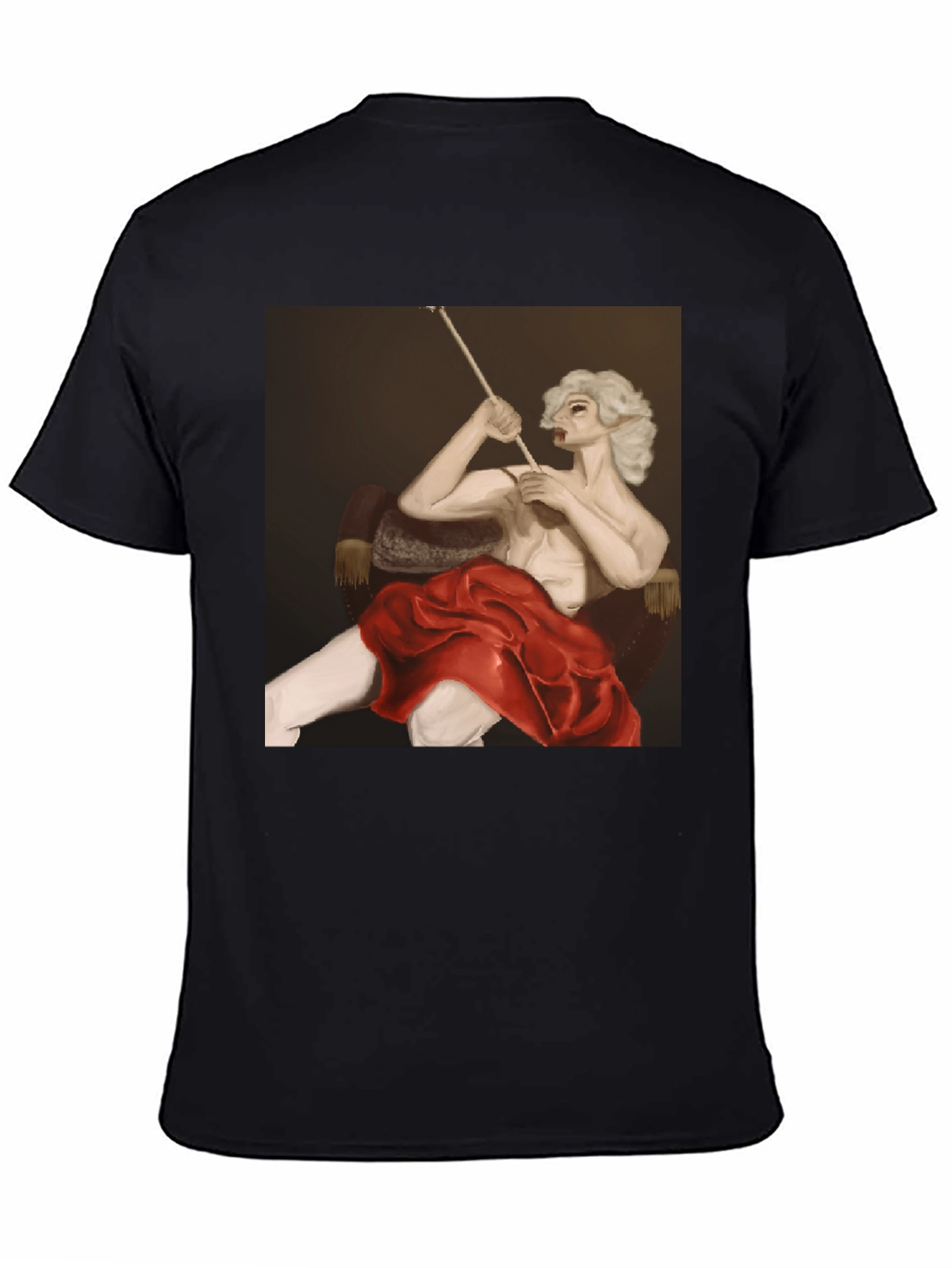 Smoking Portrait Graphic Tee - Unique Fashion