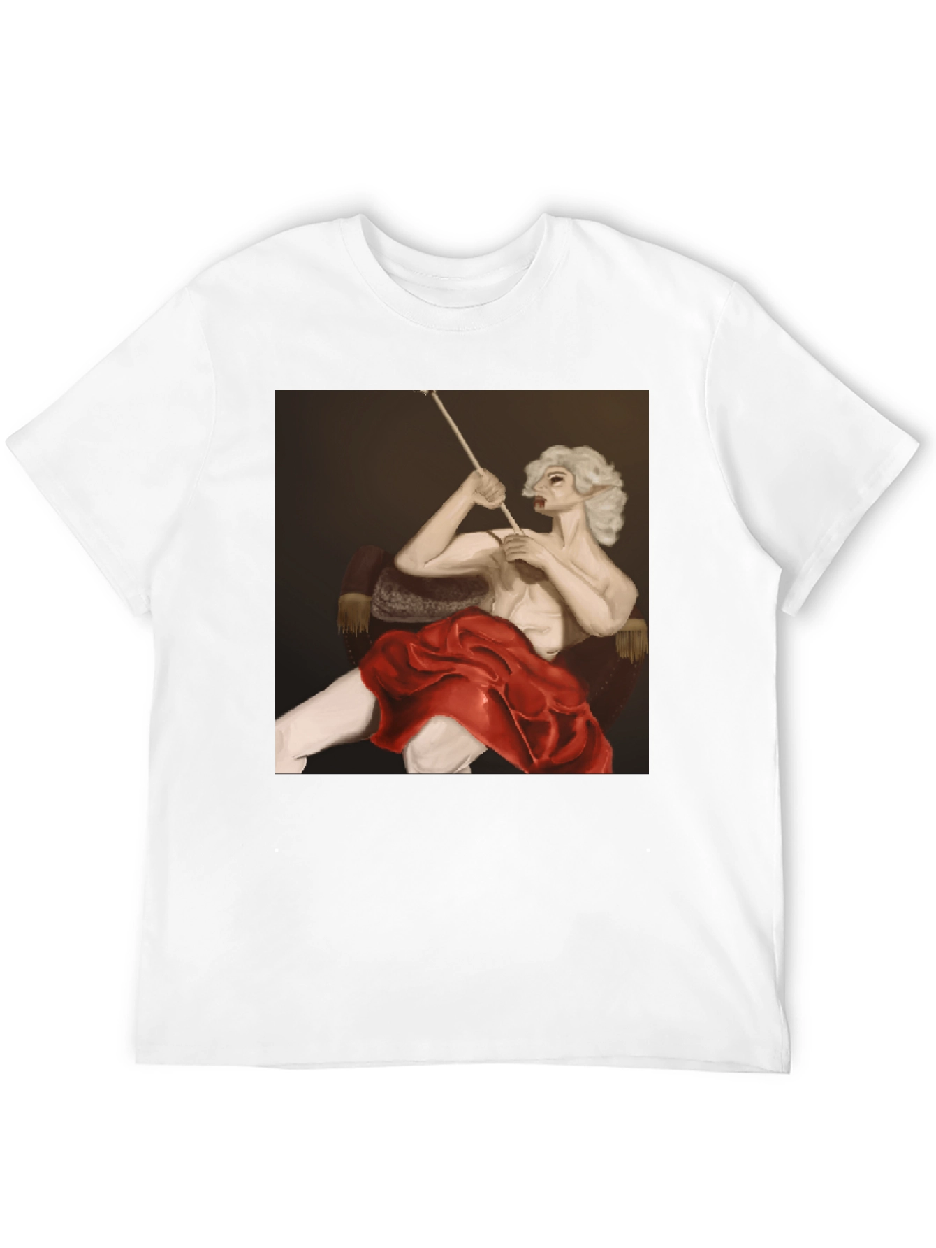 Smoking Portrait Graphic Tee - Unique Fashion