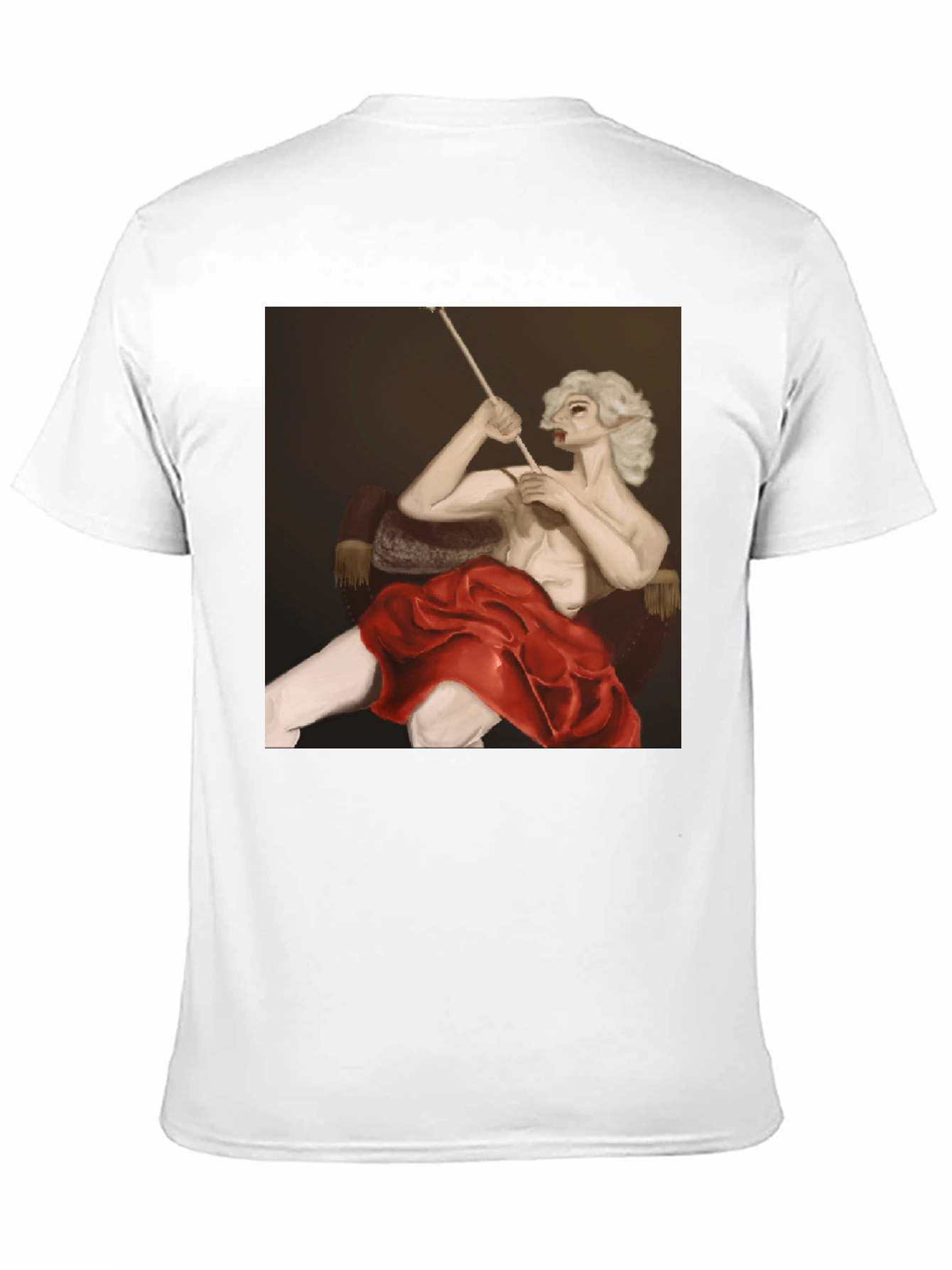 Smoking Portrait Graphic Tee - Unique Fashion