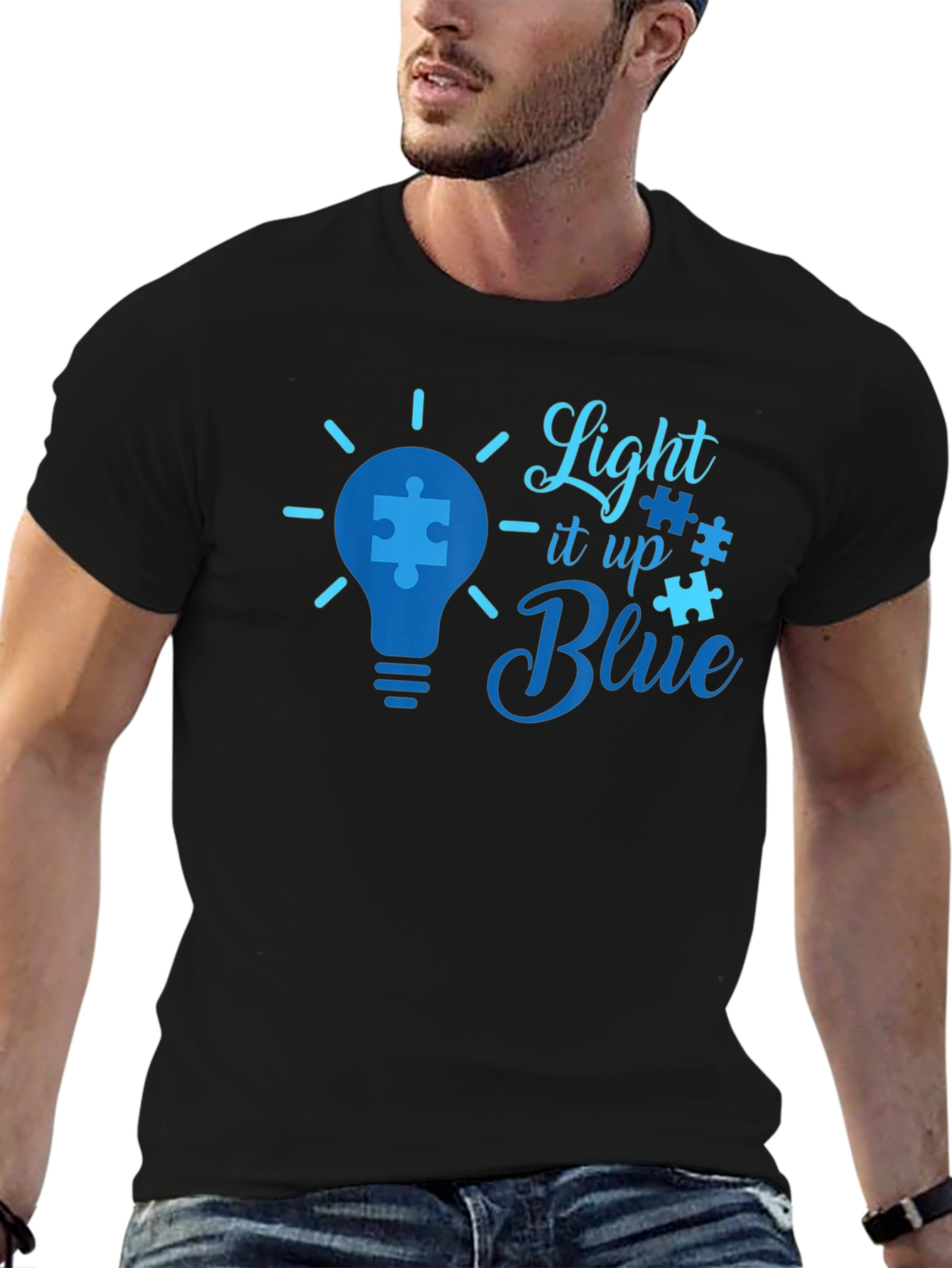 Light It Up Blue Autism Awareness T-Shirt