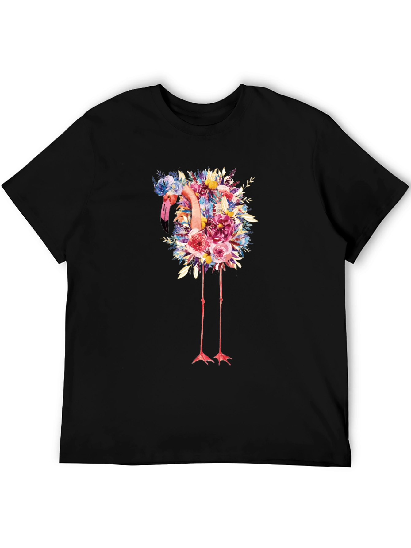 Floral Flamingo Graphic Tee