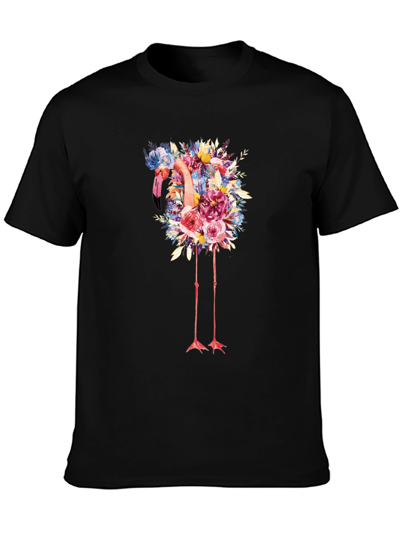 Floral Flamingo Graphic Tee
