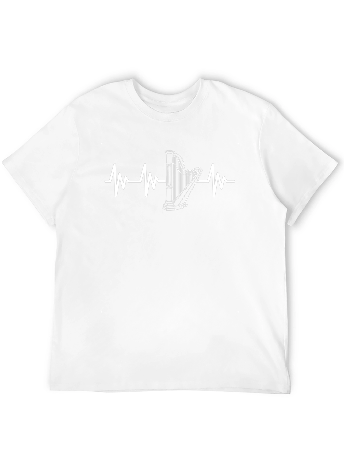 Harp Heartbeat T-Shirt - Music Lover Tee