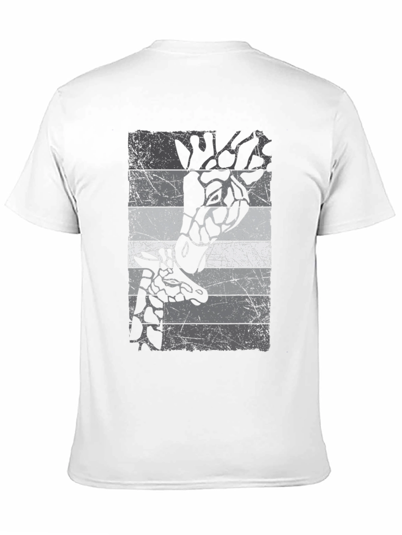 Giraffe Graphic Print Crew Neck T-Shirt