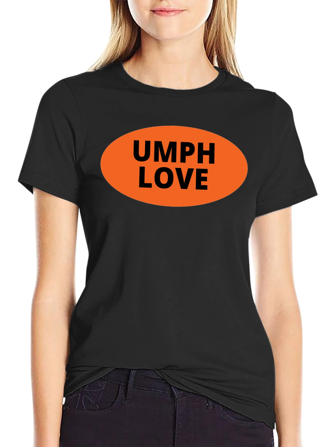 UMPH LOVE Graphic Tee - Black Cotton T-Shirt