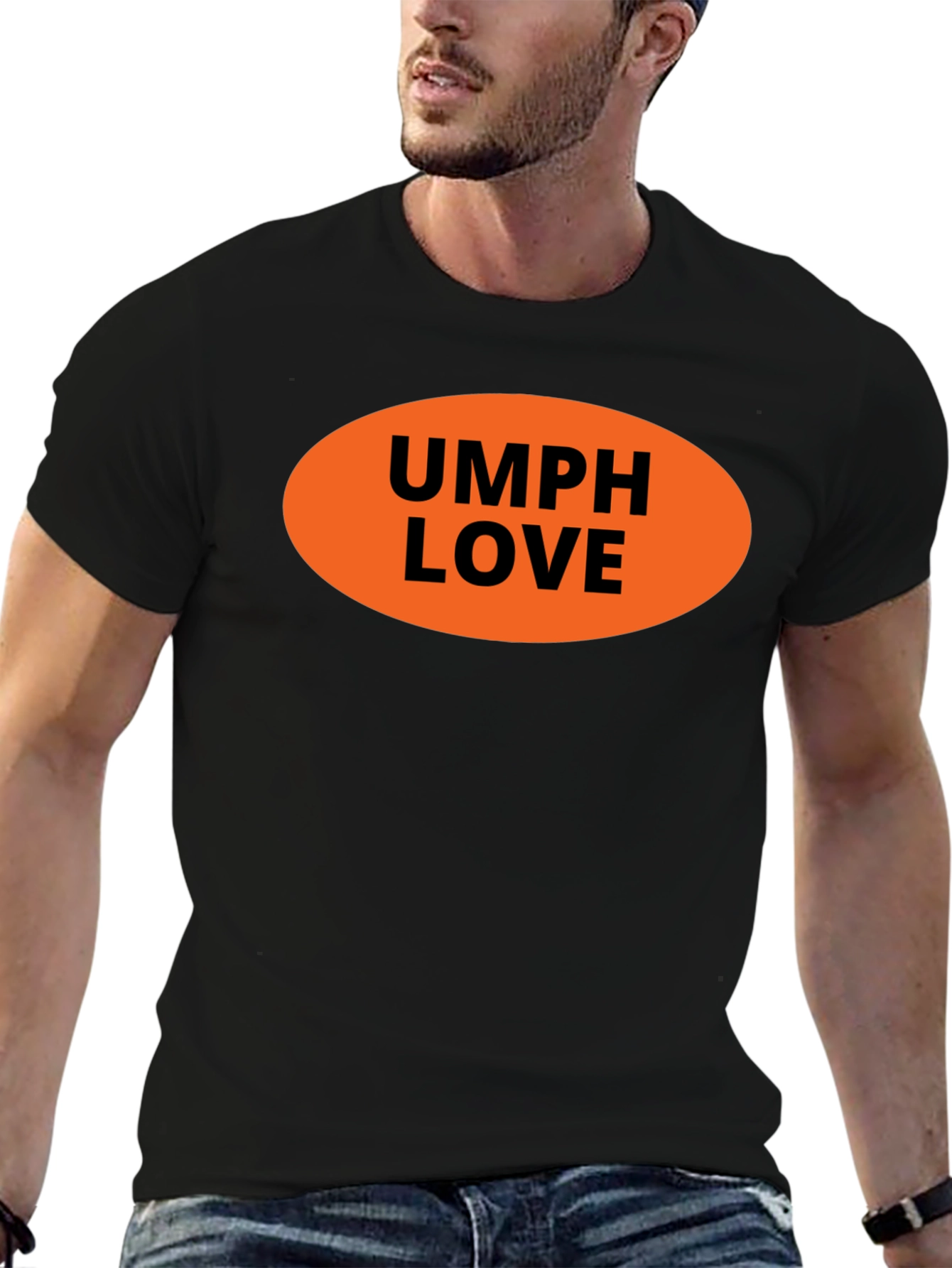 UMPH LOVE Graphic Tee - Black Cotton T-Shirt
