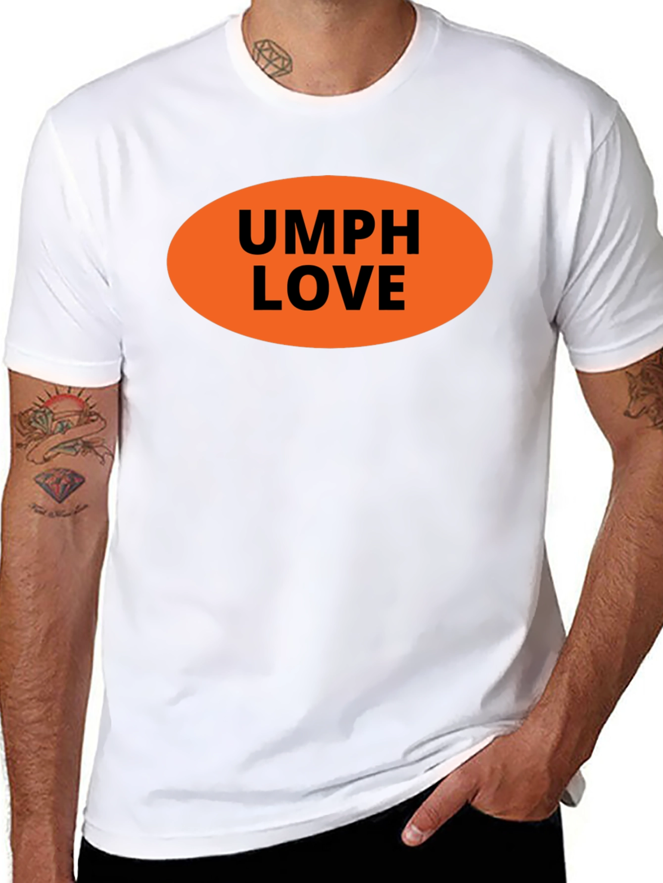 UMPH LOVE Graphic Tee - Black Cotton T-Shirt
