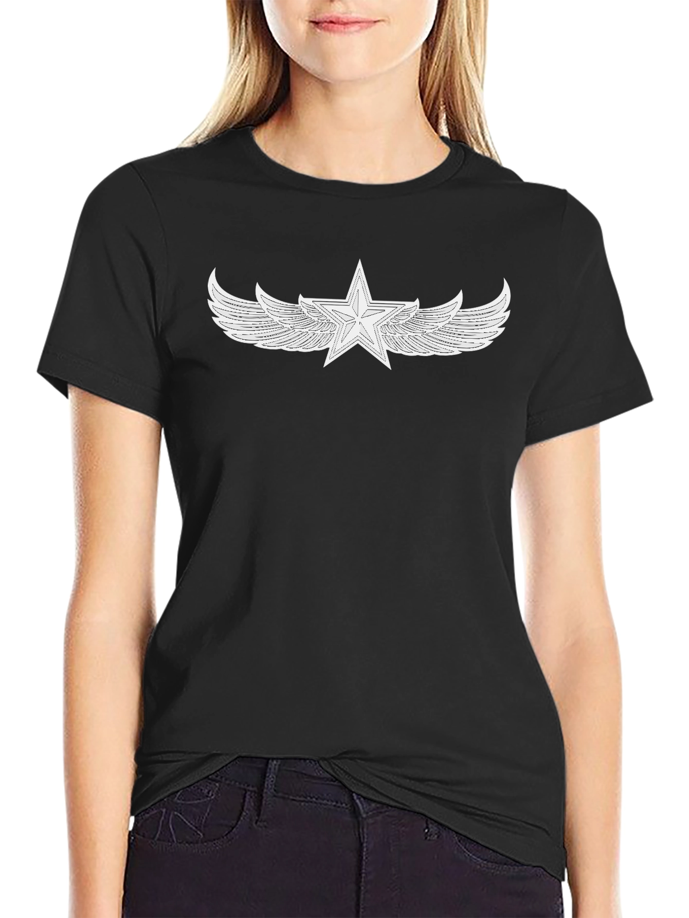 Winged Star Graphic Tee - Cool Style