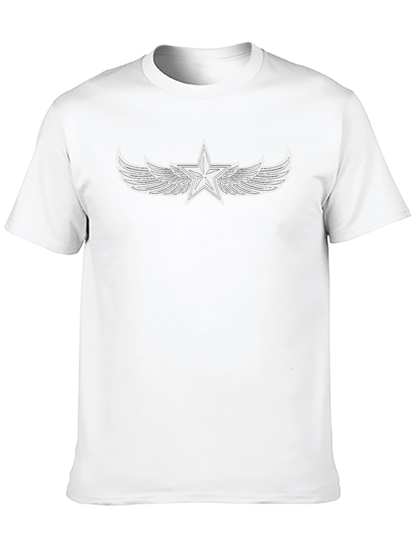 Winged Star Graphic Tee - Cool Style