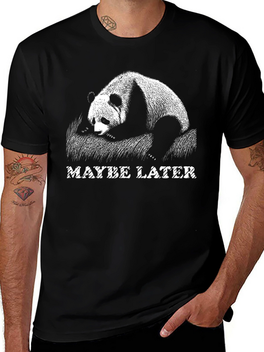 Maybe Later Panda Graphic Tee