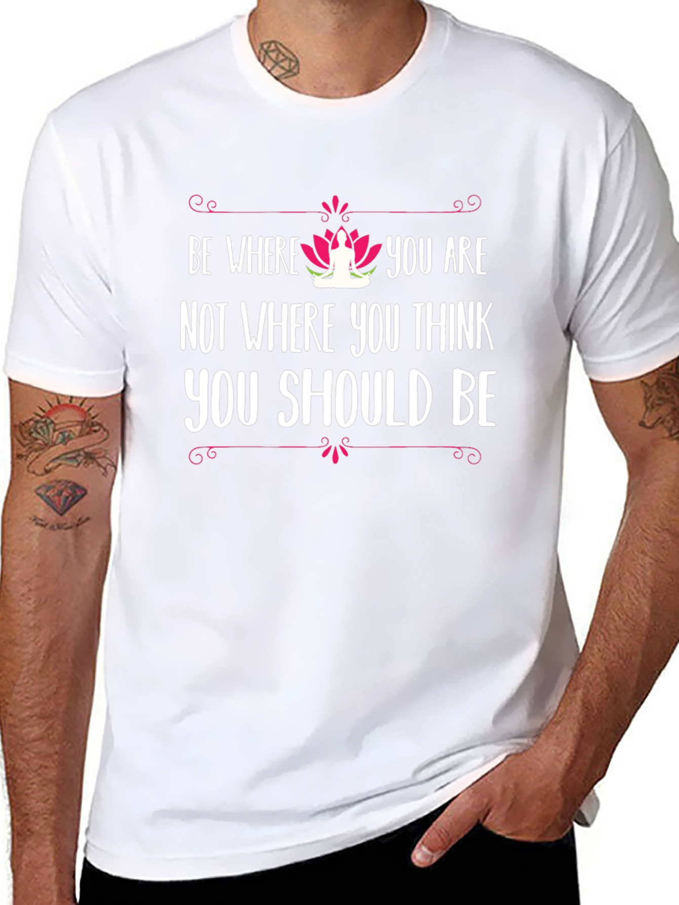 Be Where You Are Yoga T-Shirt