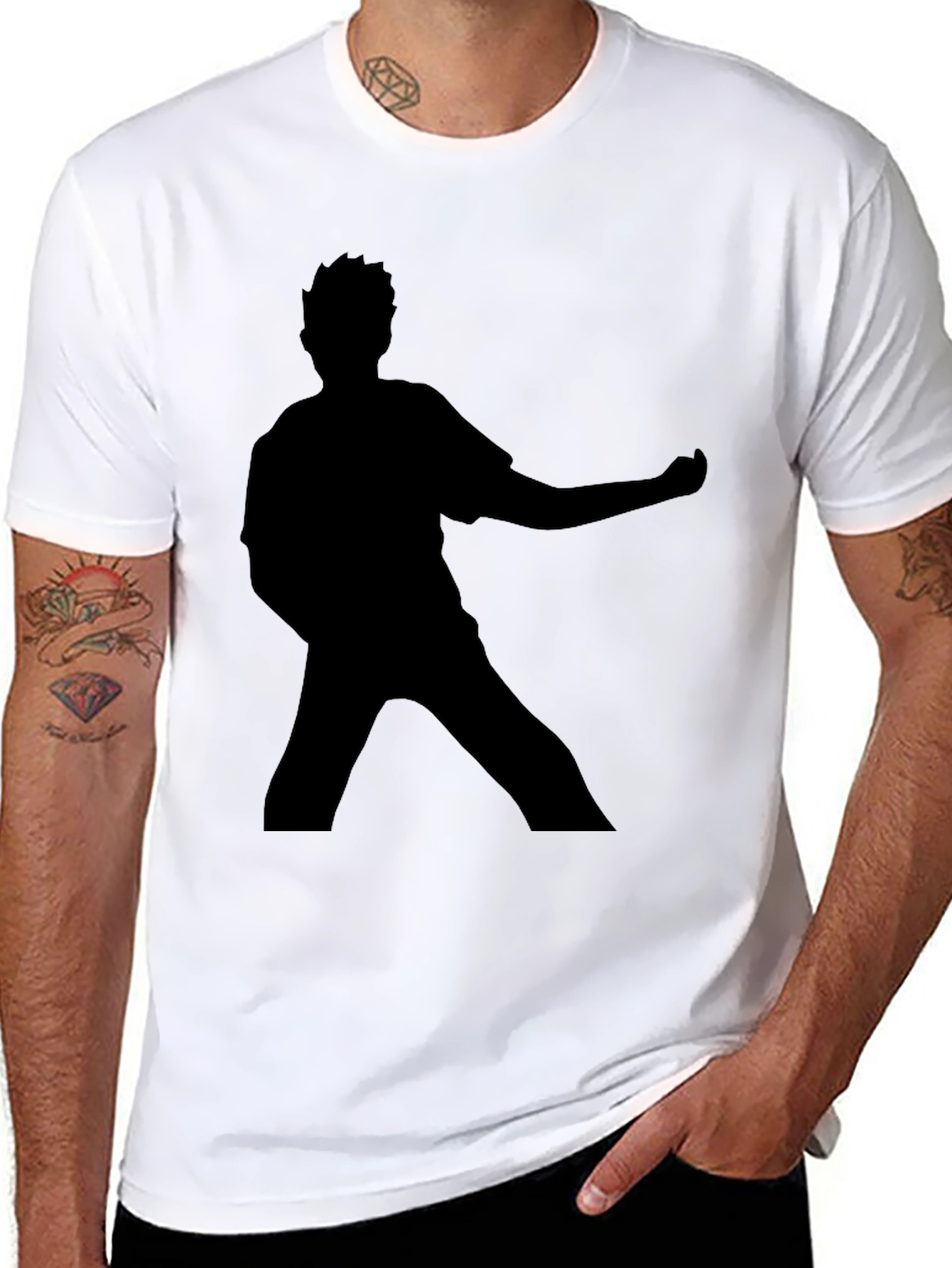 Silhouette Graphic Tee - Black