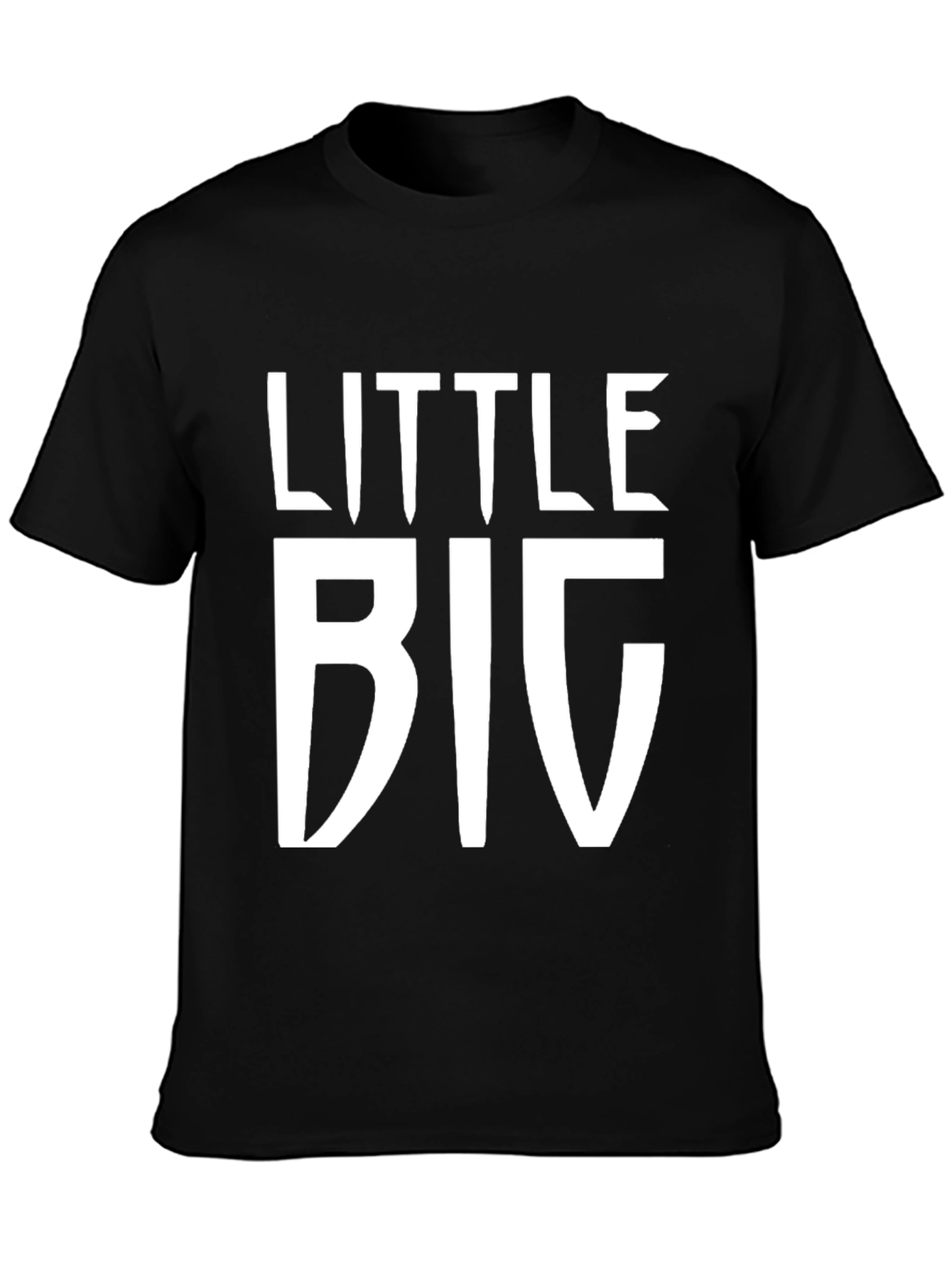 Little Big Black T-Shirt - Novelty Graphic Tee