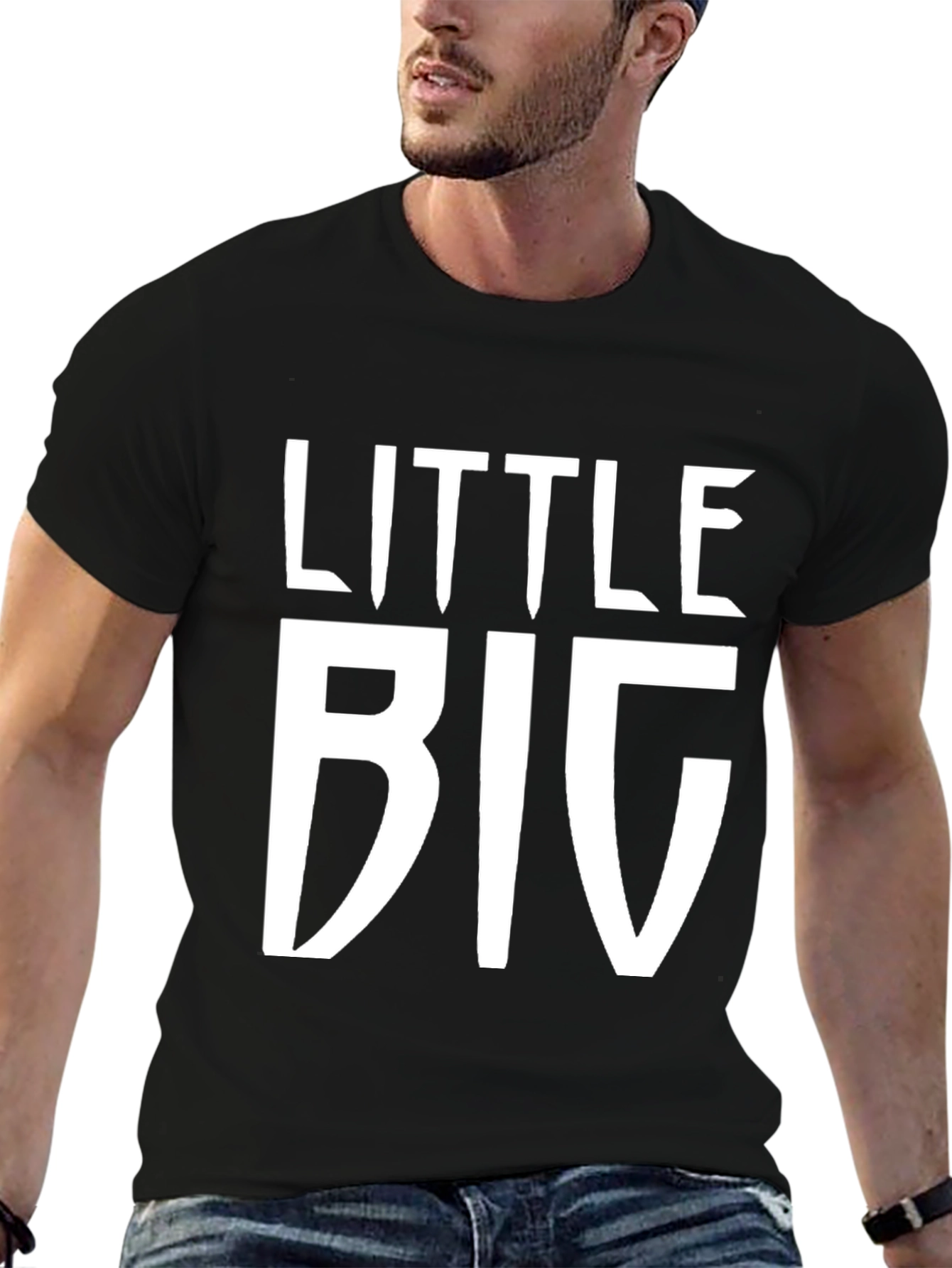 Little Big Black T-Shirt - Novelty Graphic Tee