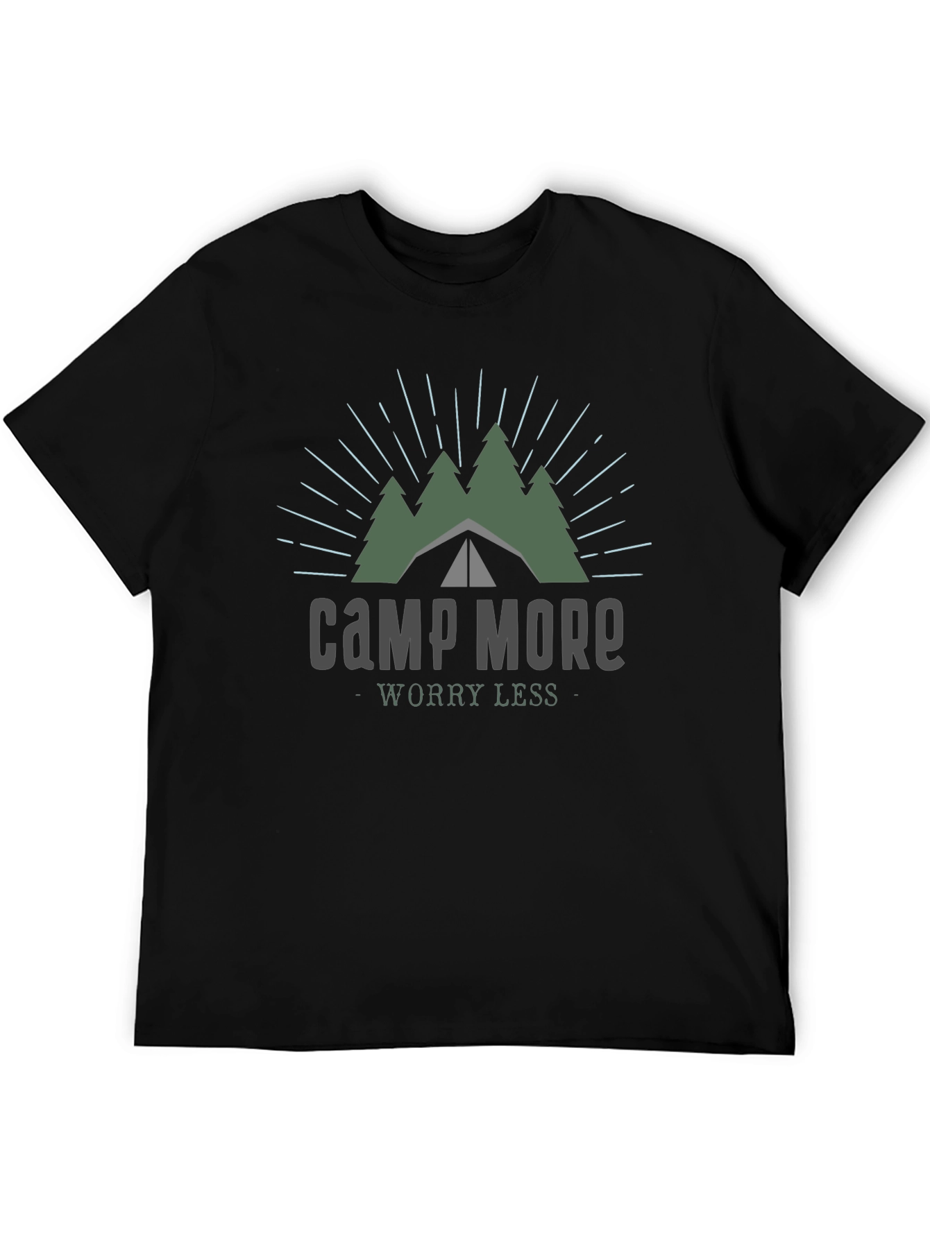 Camp More Worry Less Graphic T-Shirt