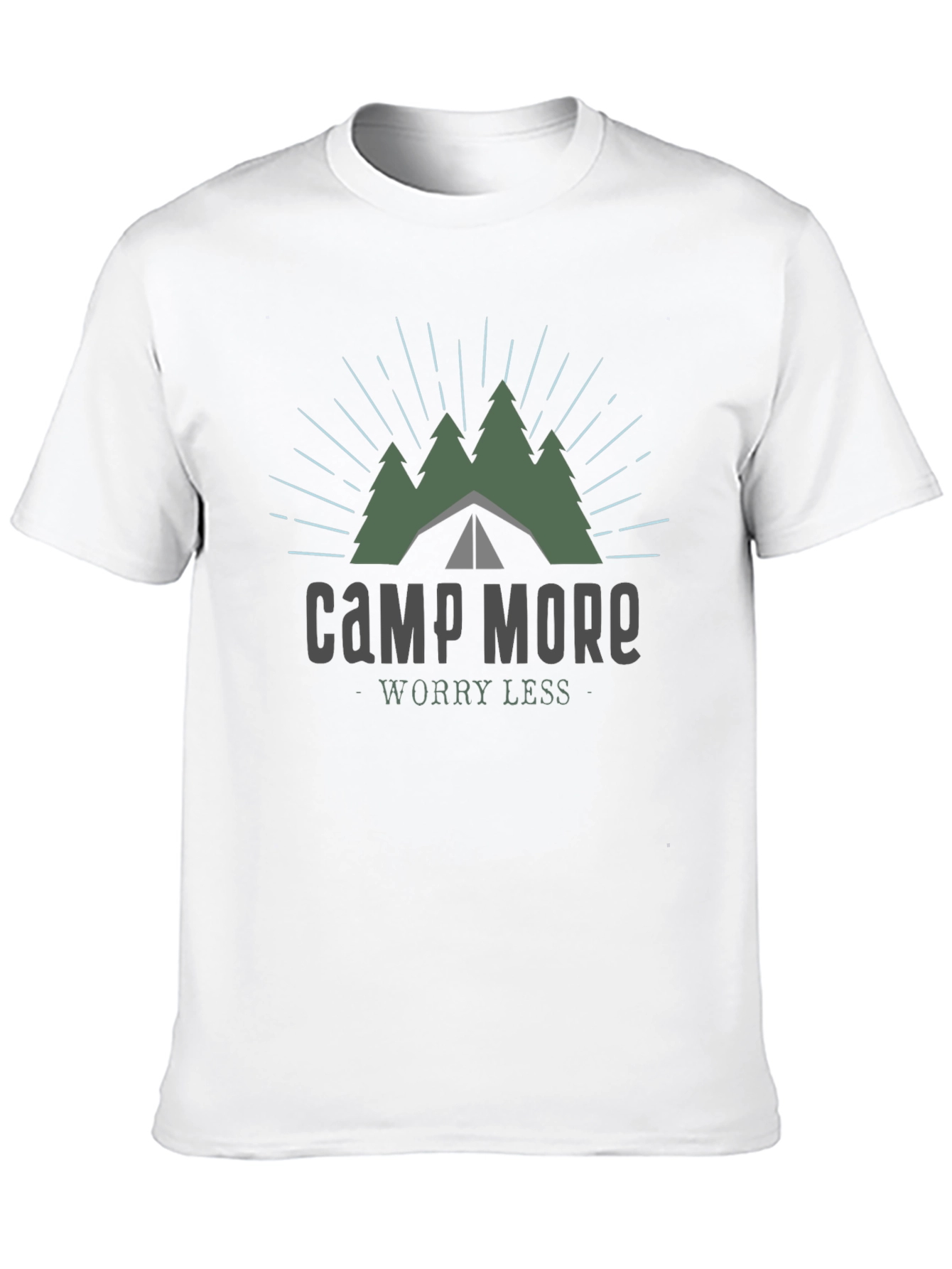 Camp More Worry Less Graphic T-Shirt