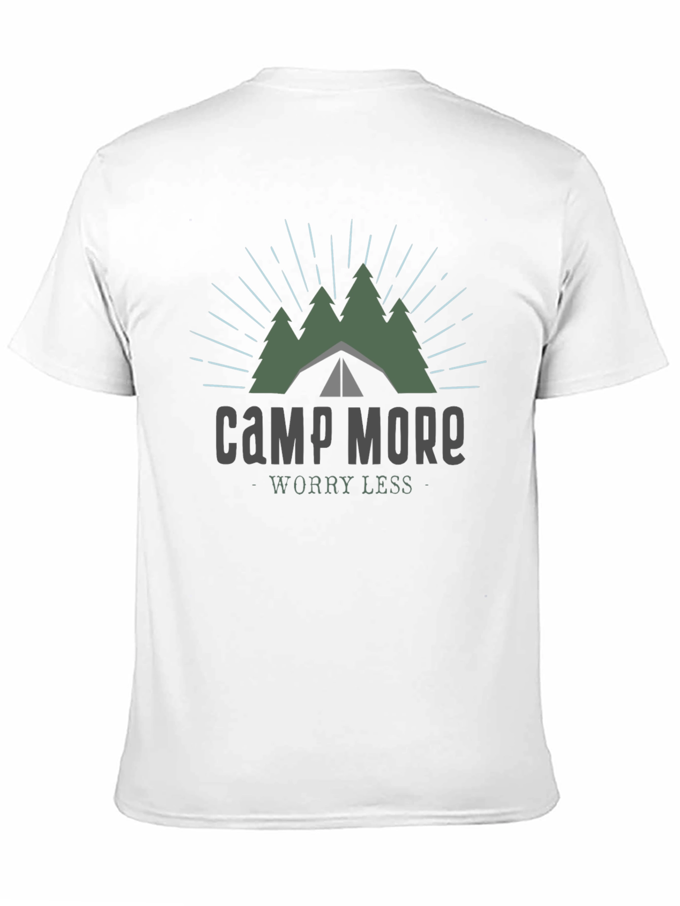 Camp More Worry Less Graphic T-Shirt