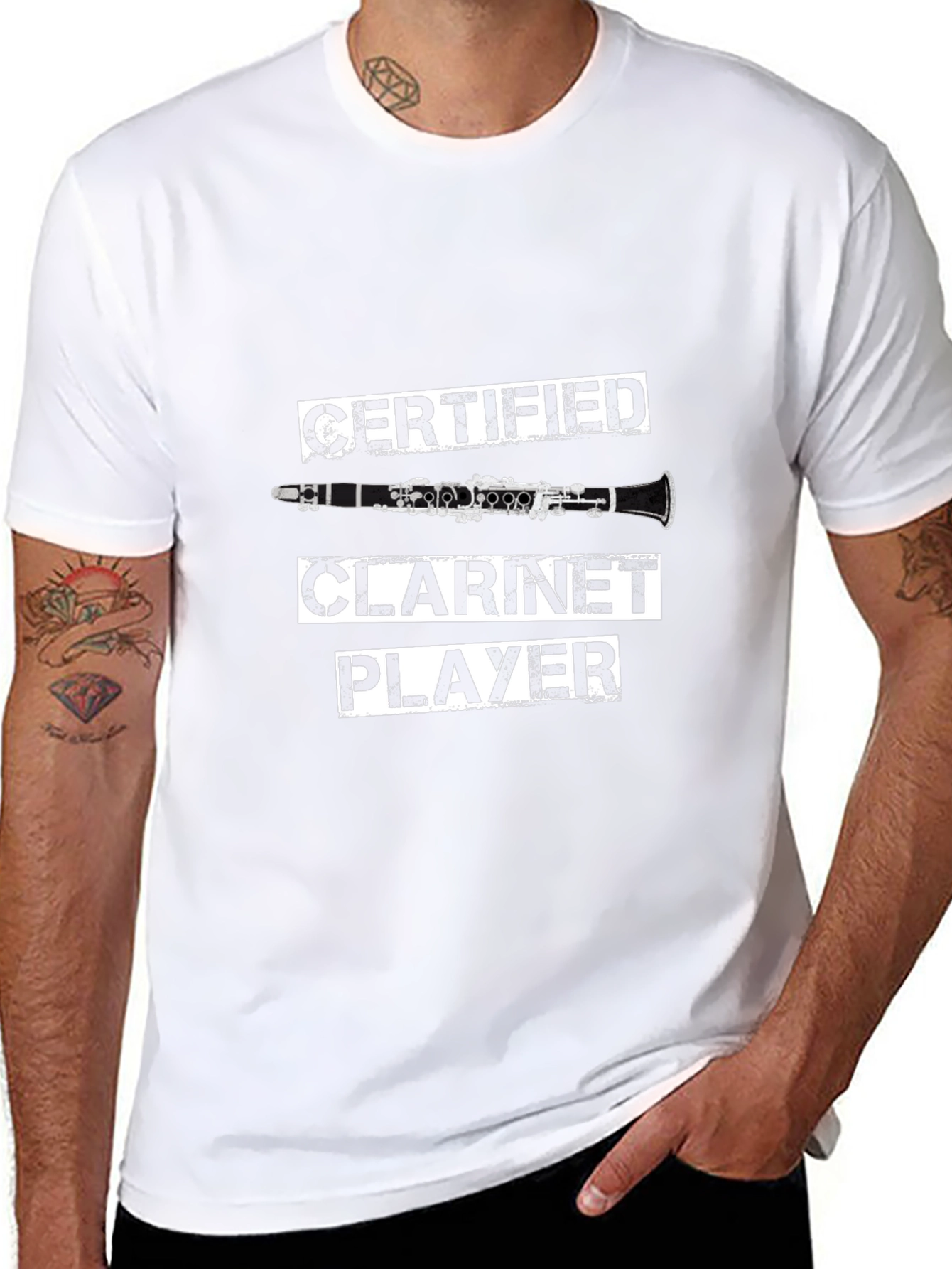 Certified Clarinet Player T-Shirt - Black