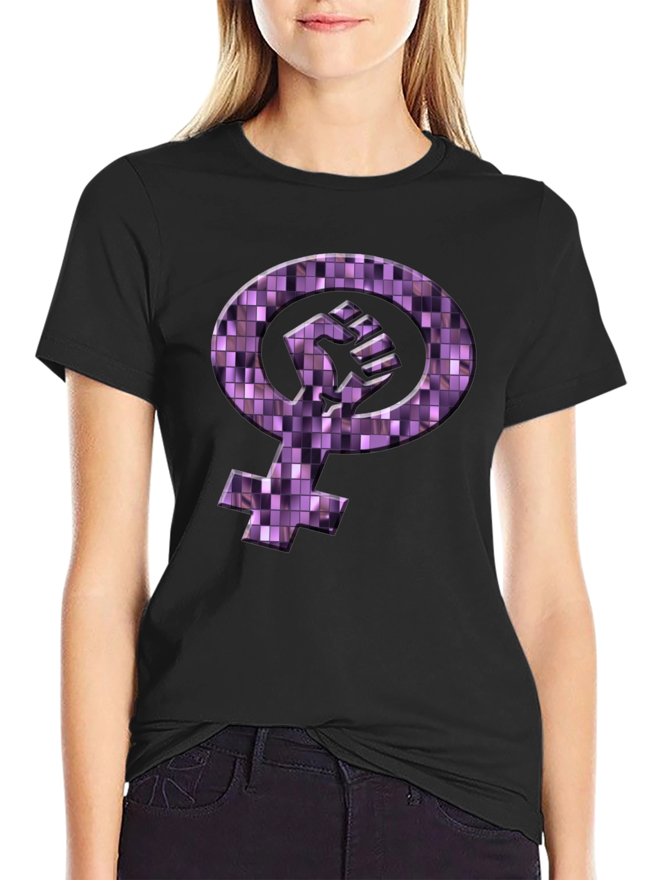 Feminist Fist Mosaic T-Shirt
