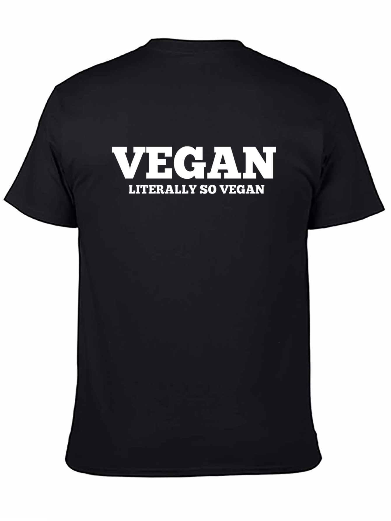 Vegan T-Shirt - Literally So Vegan Black Tee