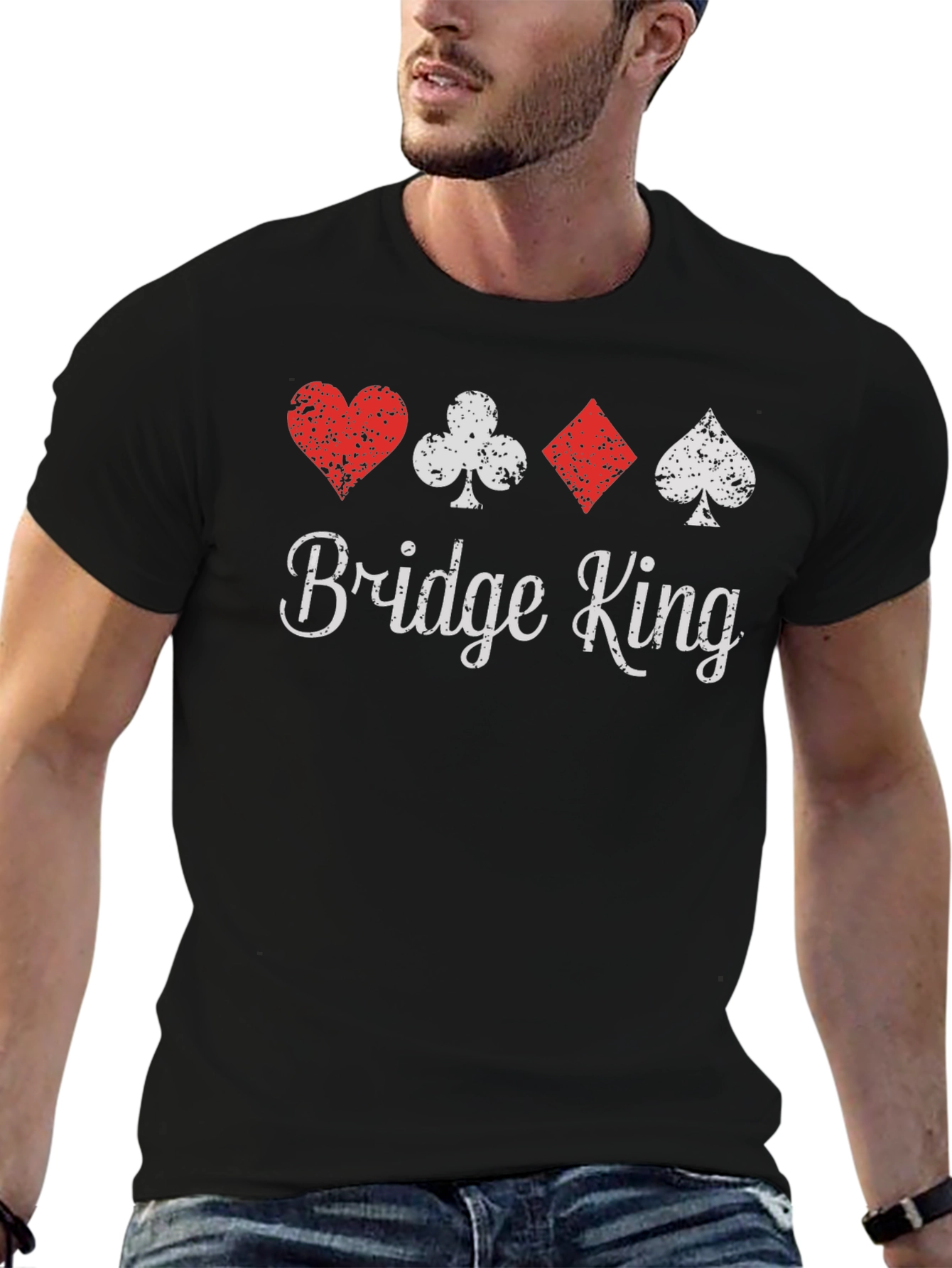 Bridge King Playing Card Suit T-Shirt
