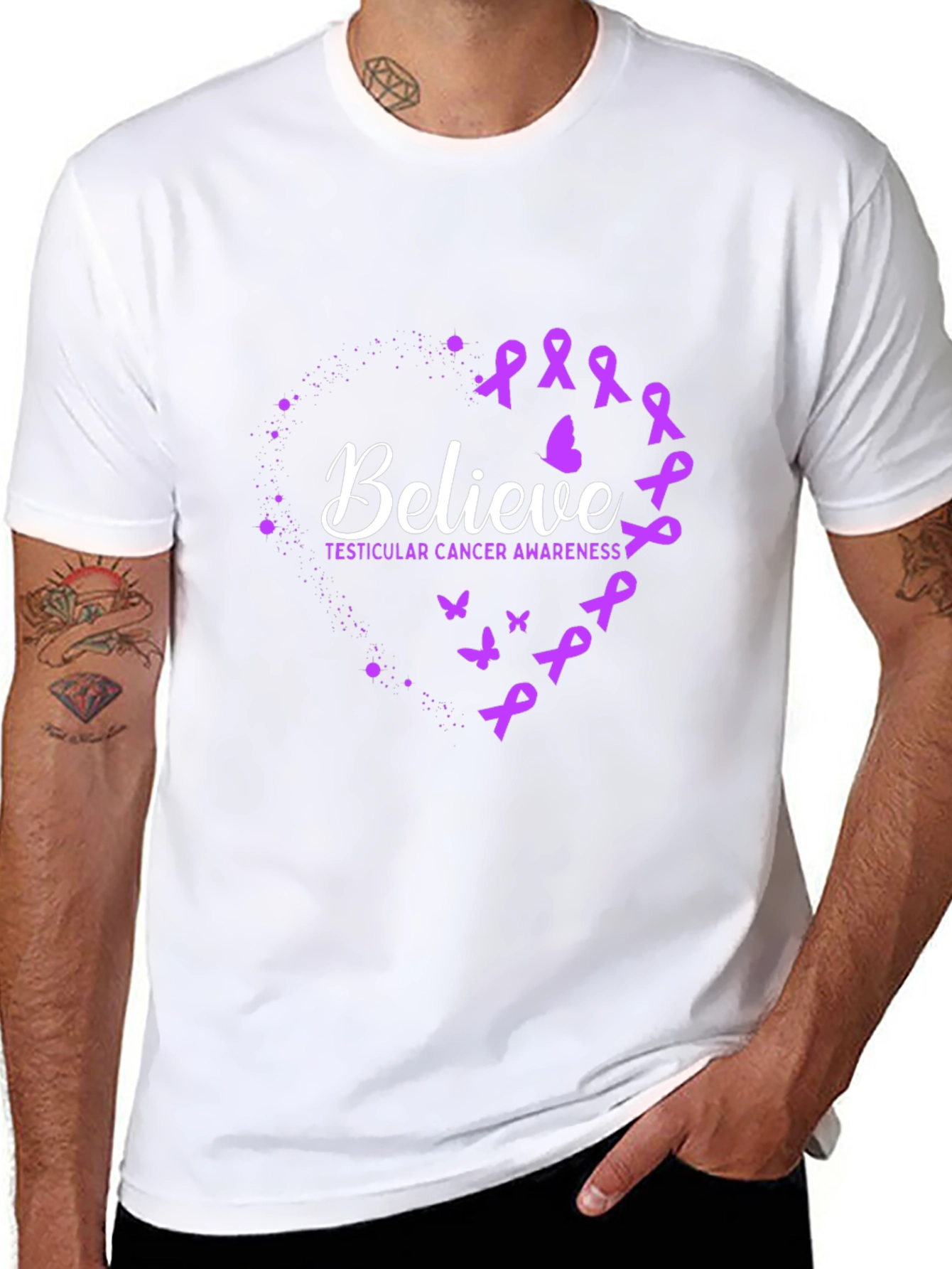 Believe Testicular Cancer Awareness T-Shirt