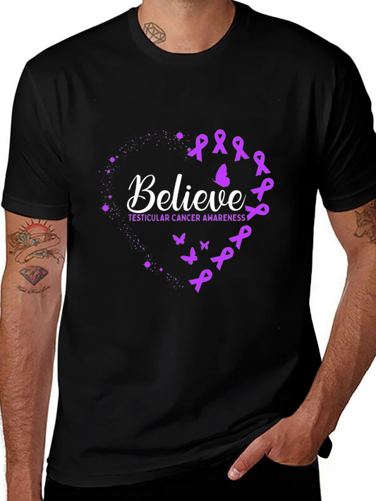 Believe Testicular Cancer Awareness T-Shirt