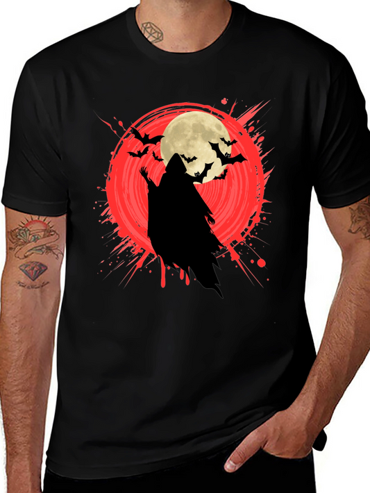 Halloween Grim Reaper Moon Bat T-Shirt