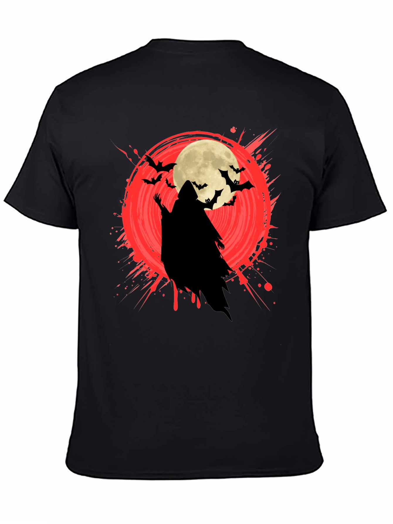 Halloween Grim Reaper Moon Bat T-Shirt