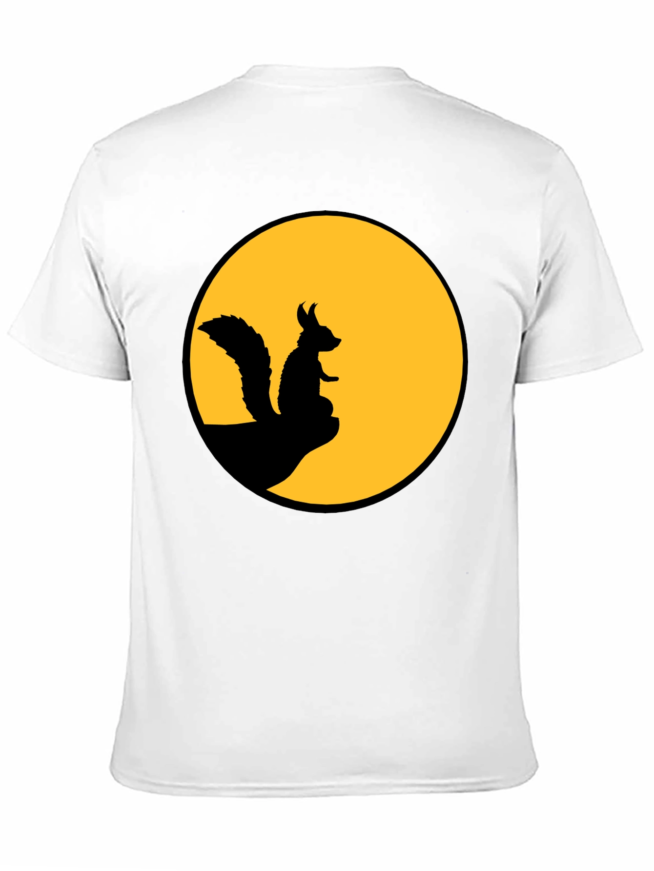 Squirrel Silhouette T-Shirt - Moon Graphic Tee